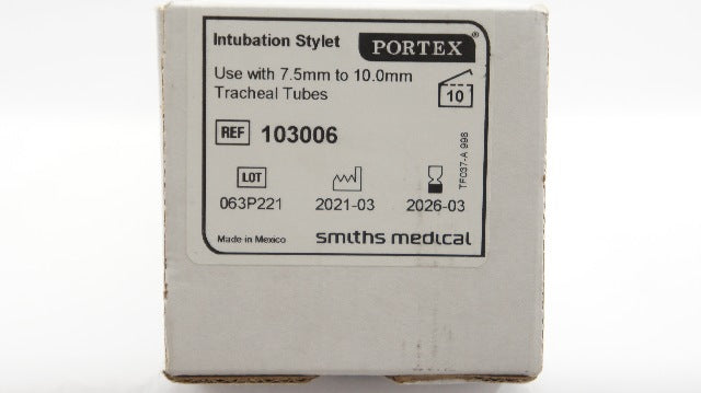 Smiths Medical 103006 Portex Intubation Stylet Pack of 10