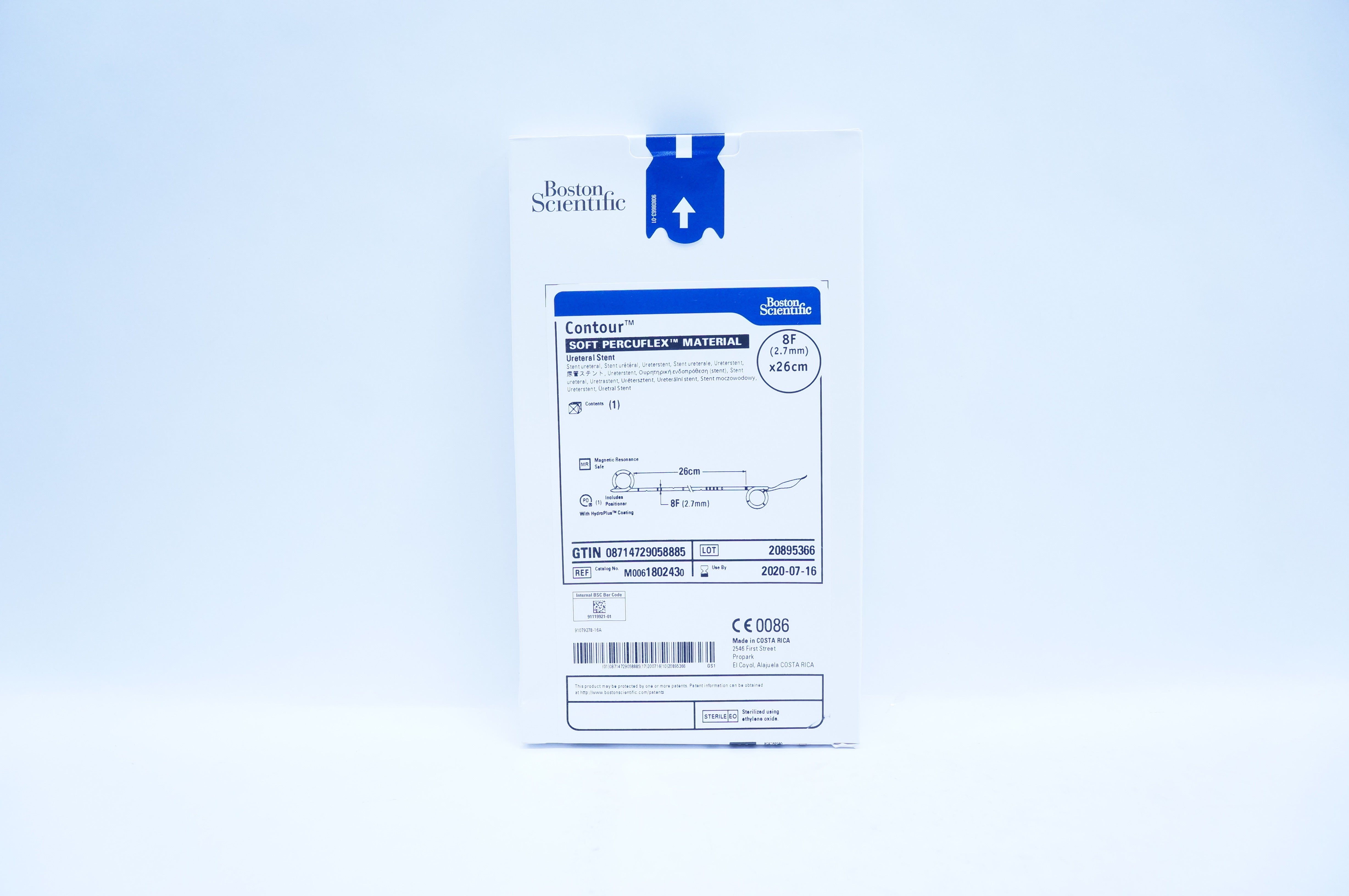 Boston Scientific 180243 Percuflex Material Ureteral Stnt 8F x 26 cm (x)