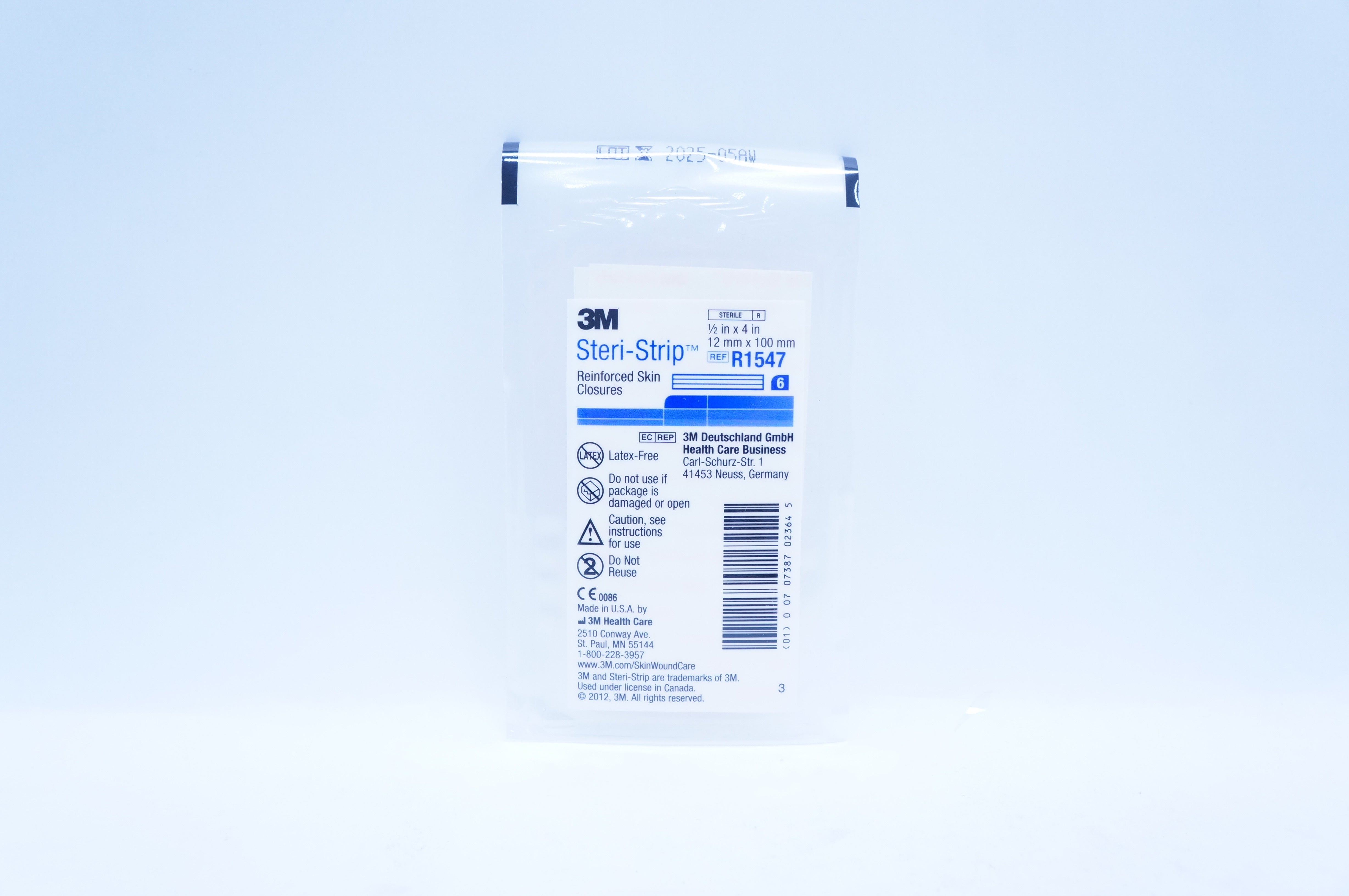 3M R1547 Steri-Strip Reinforced Skin Closures 1/2inch x 4inch