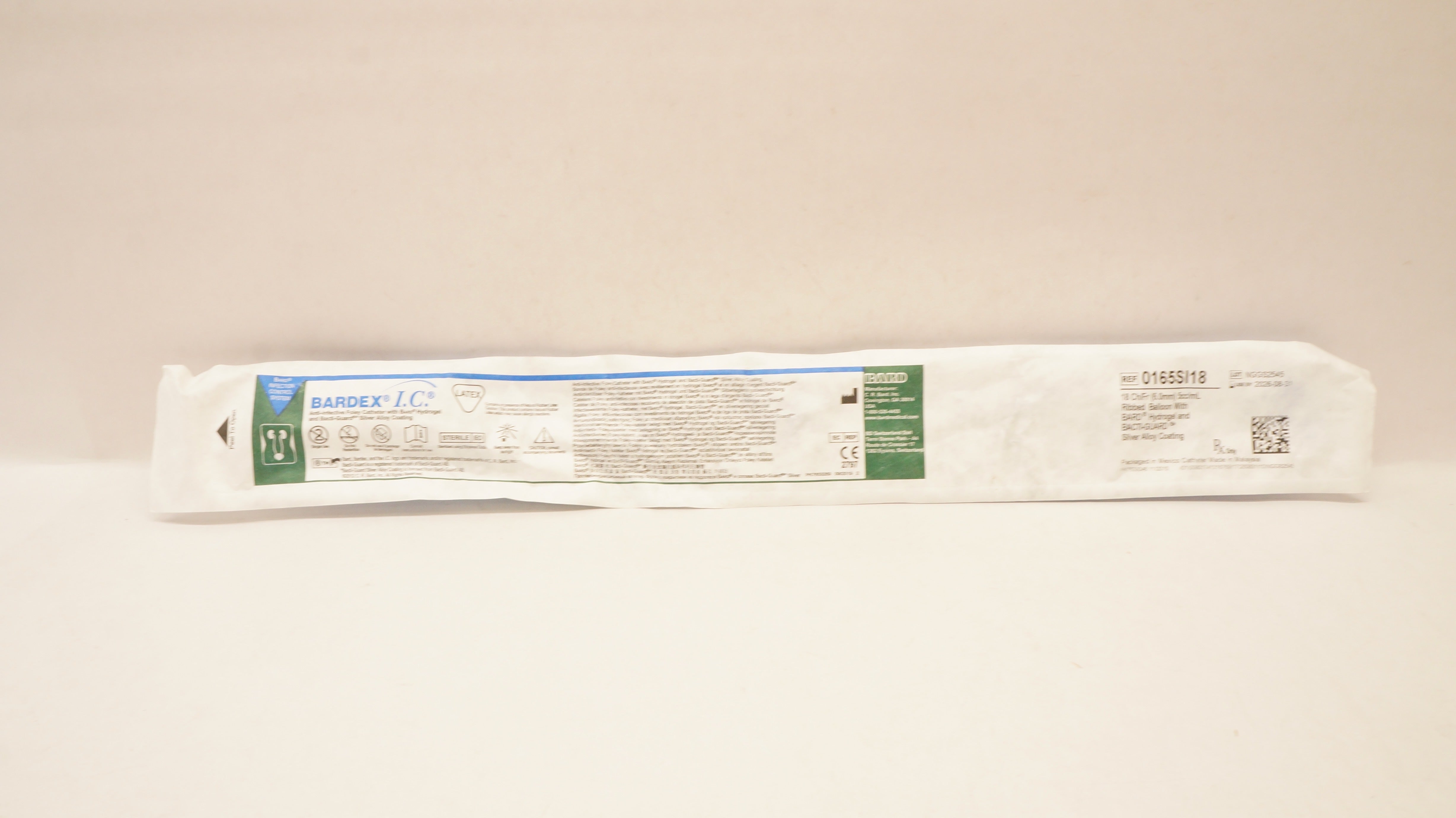 Bard 0165SI18 Bardex I.C. Anti-Infective Foley Cath. 18Ch/Fr x 5cc/mL