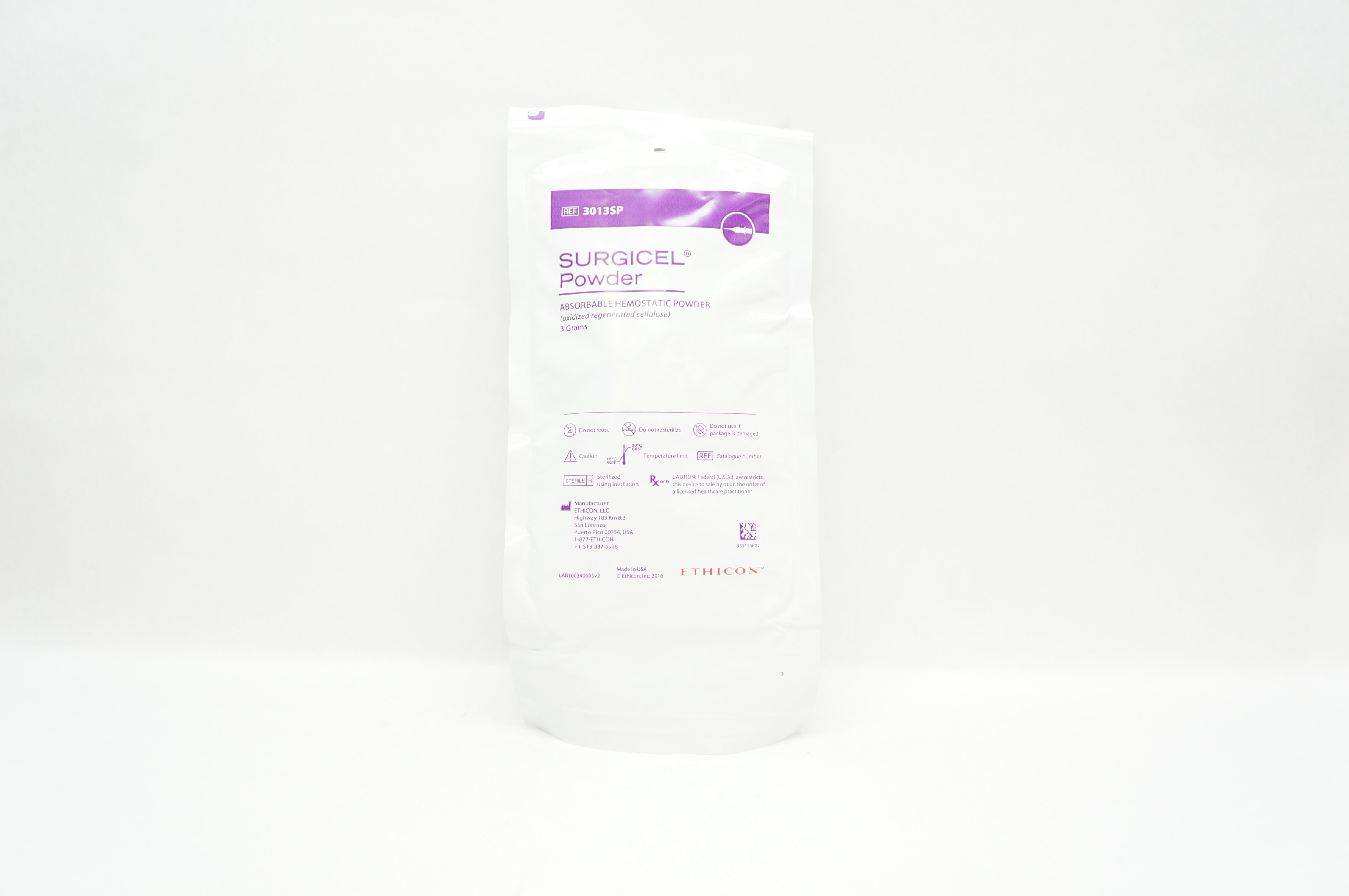 Ethicon 3013SP Surgicel Powder Absorbable Hemostatic Powder 3 Grams (x)