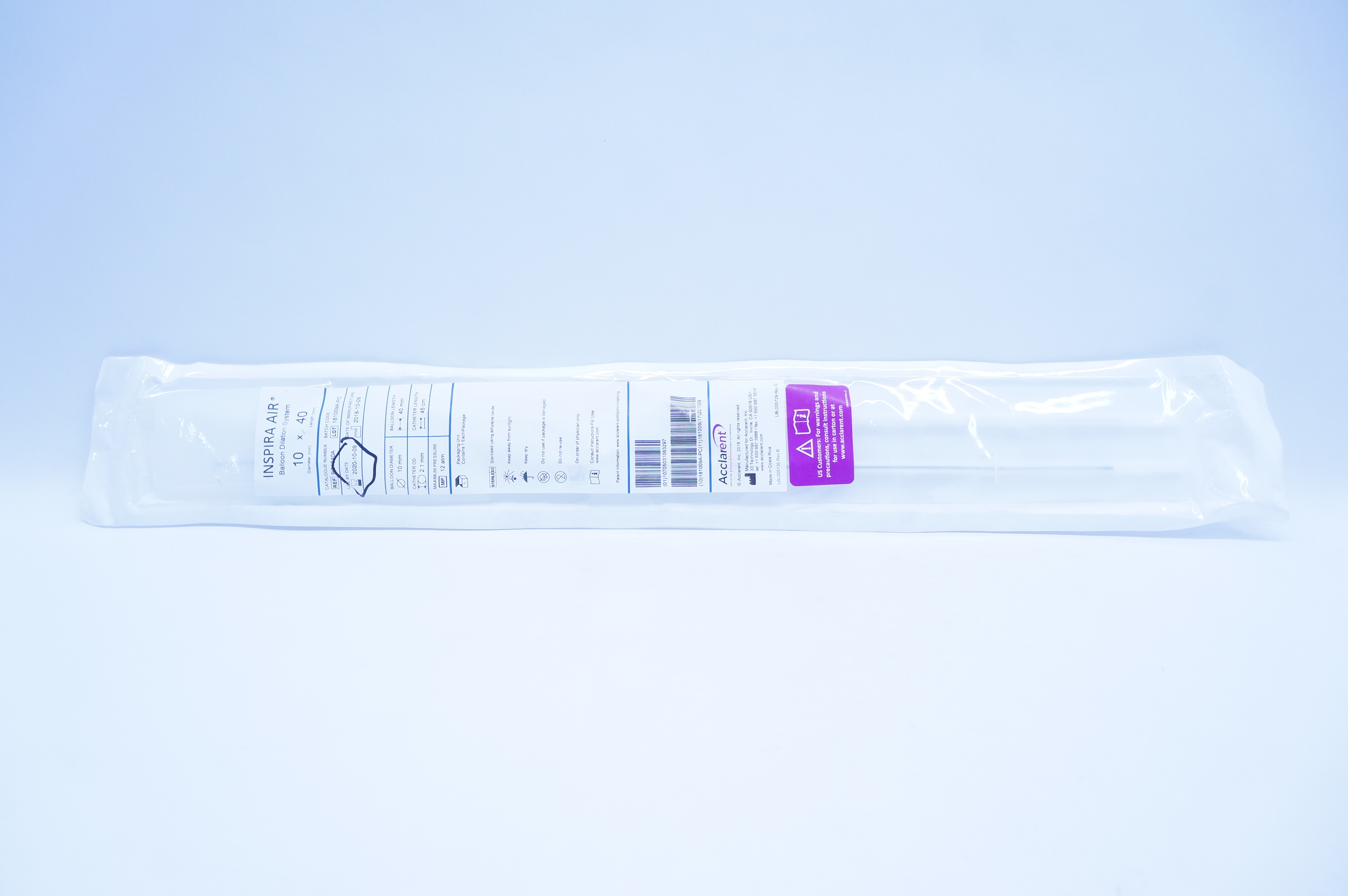 Acclarent BC1040A Inspira Air Balloon Dilation System 10 mm. x 40 mm. (x)