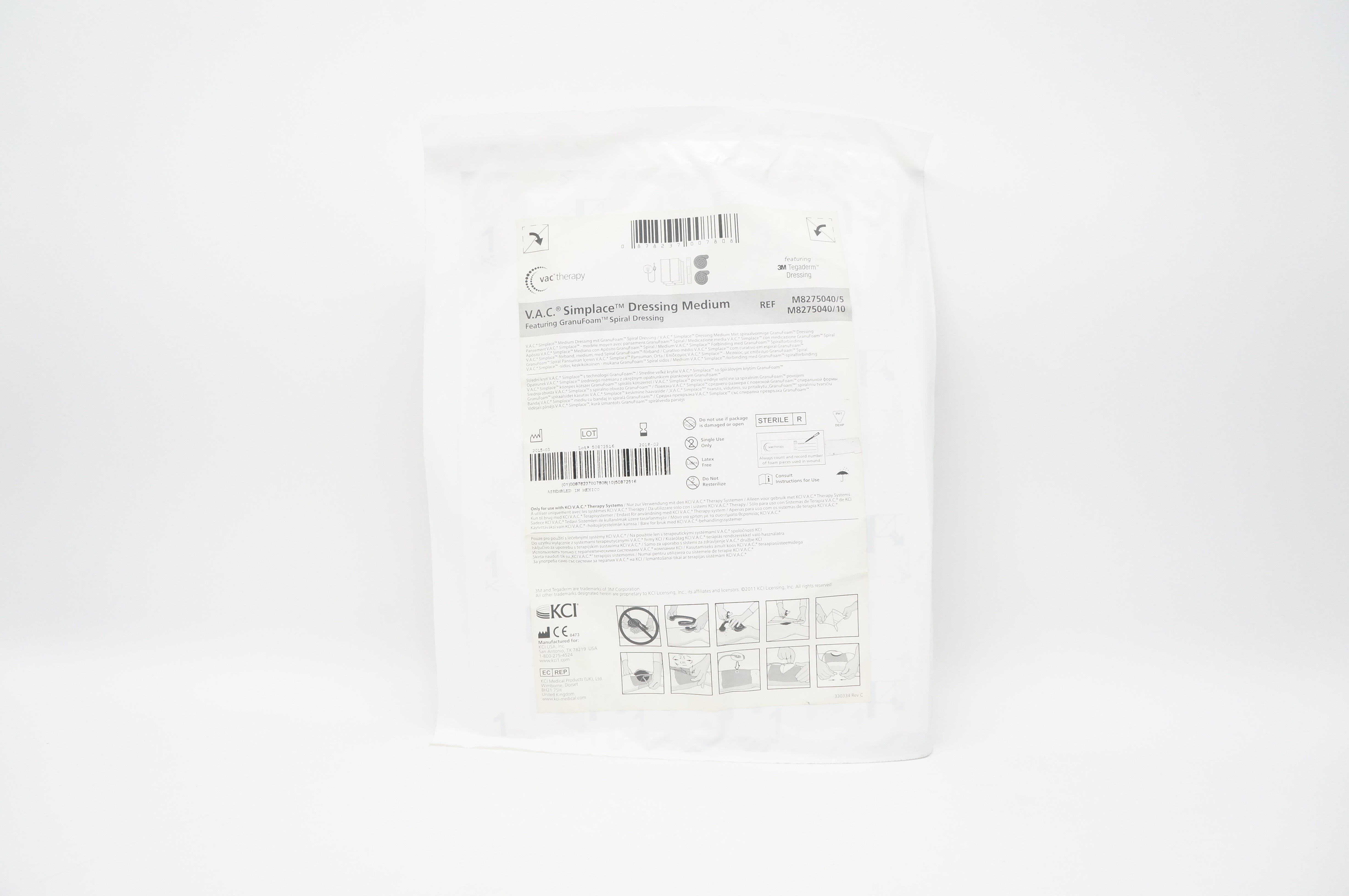 KCI M8275040/5 V.A.C. Simplace Dressing Medium (x)