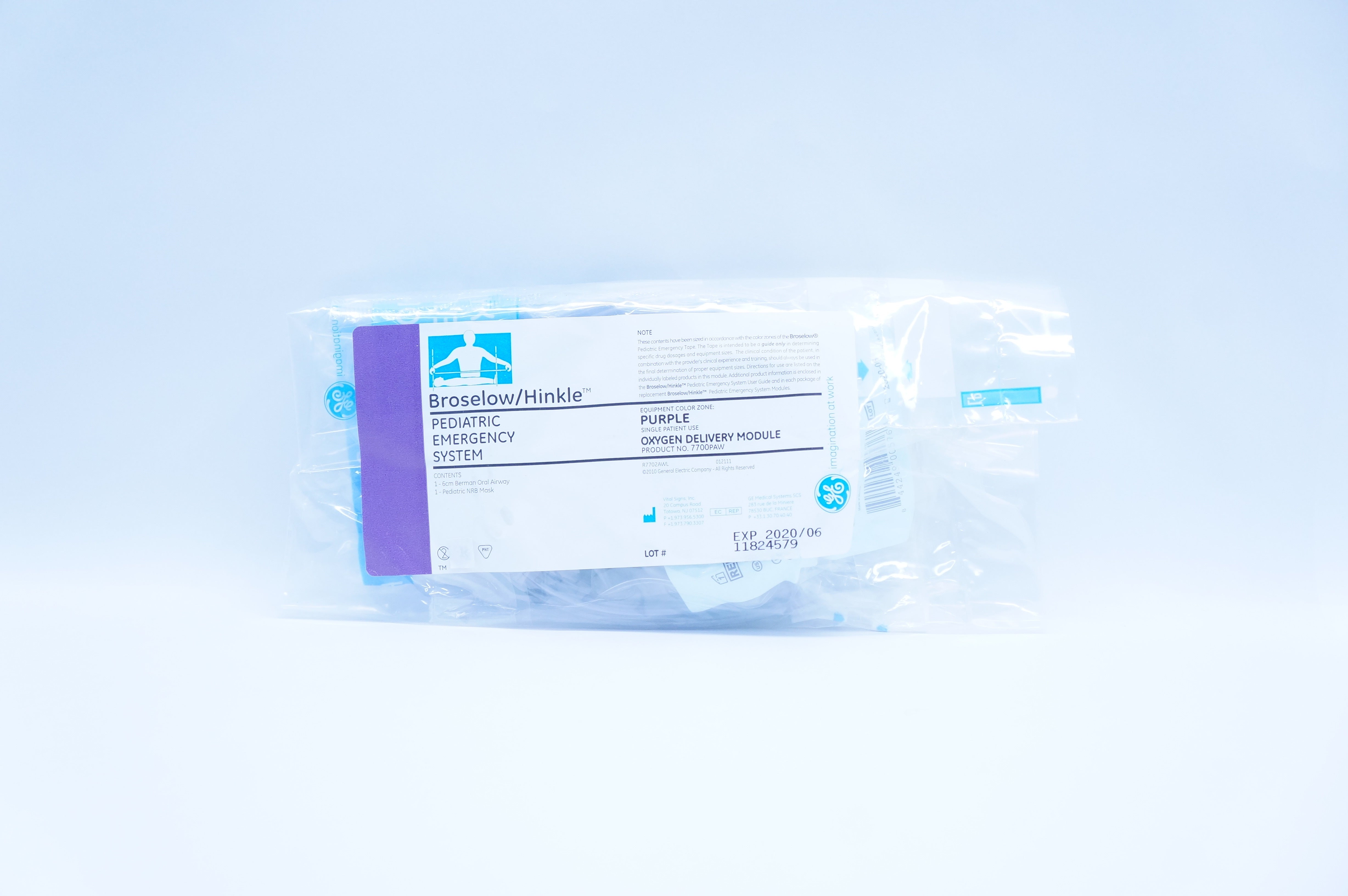 Vital Signs R2560S Broselow/Hinkle Pediatric Emergency System Purple 6cm (x)