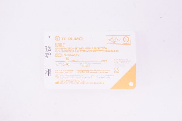 Terumo SV-S25WL35 Surflo Winged Infusion Set with Ndle. Protection