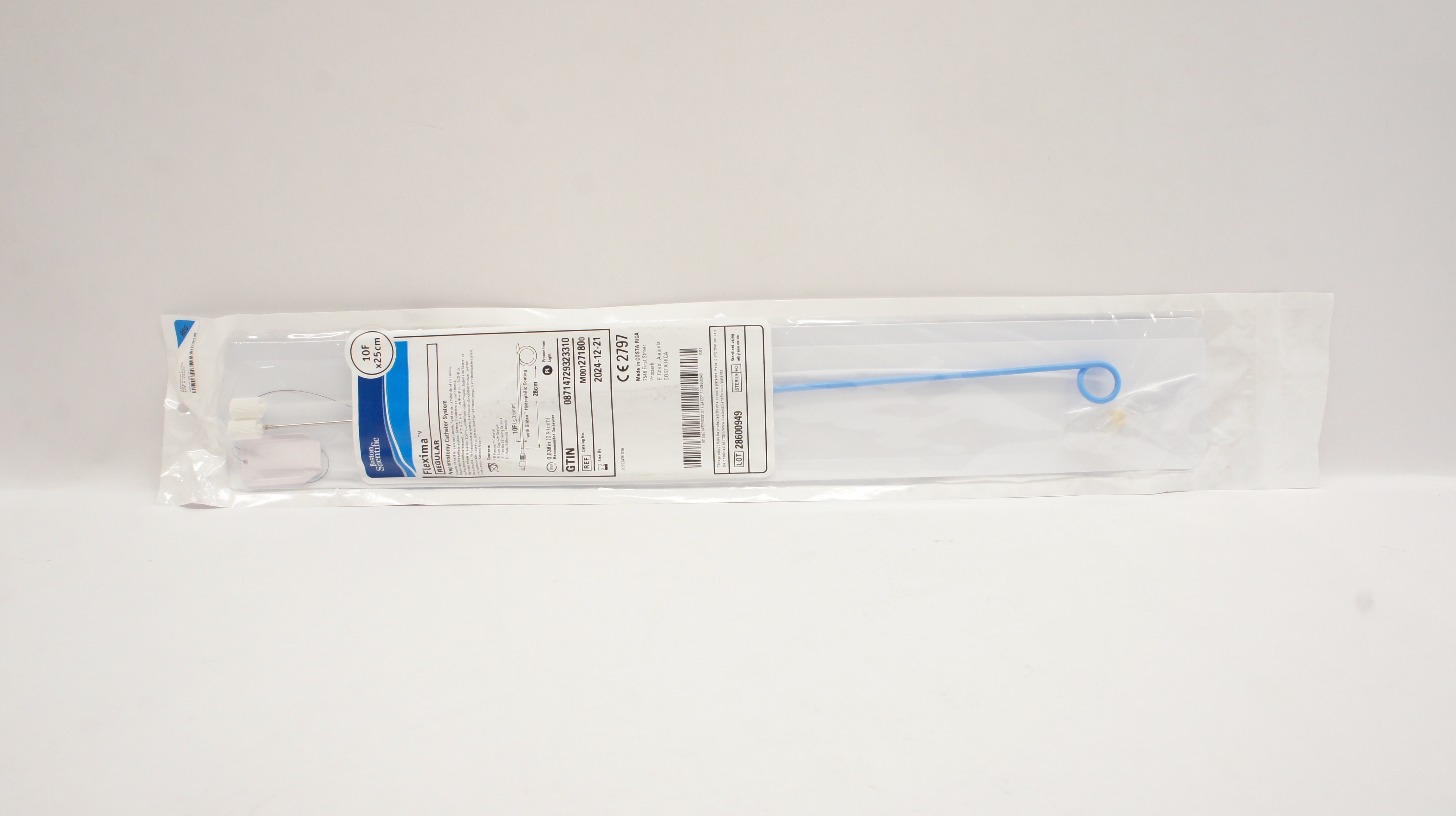 Boston Scientific 27180 Flexima Regular Nephrostomy Cath. System 10F x 25cm
