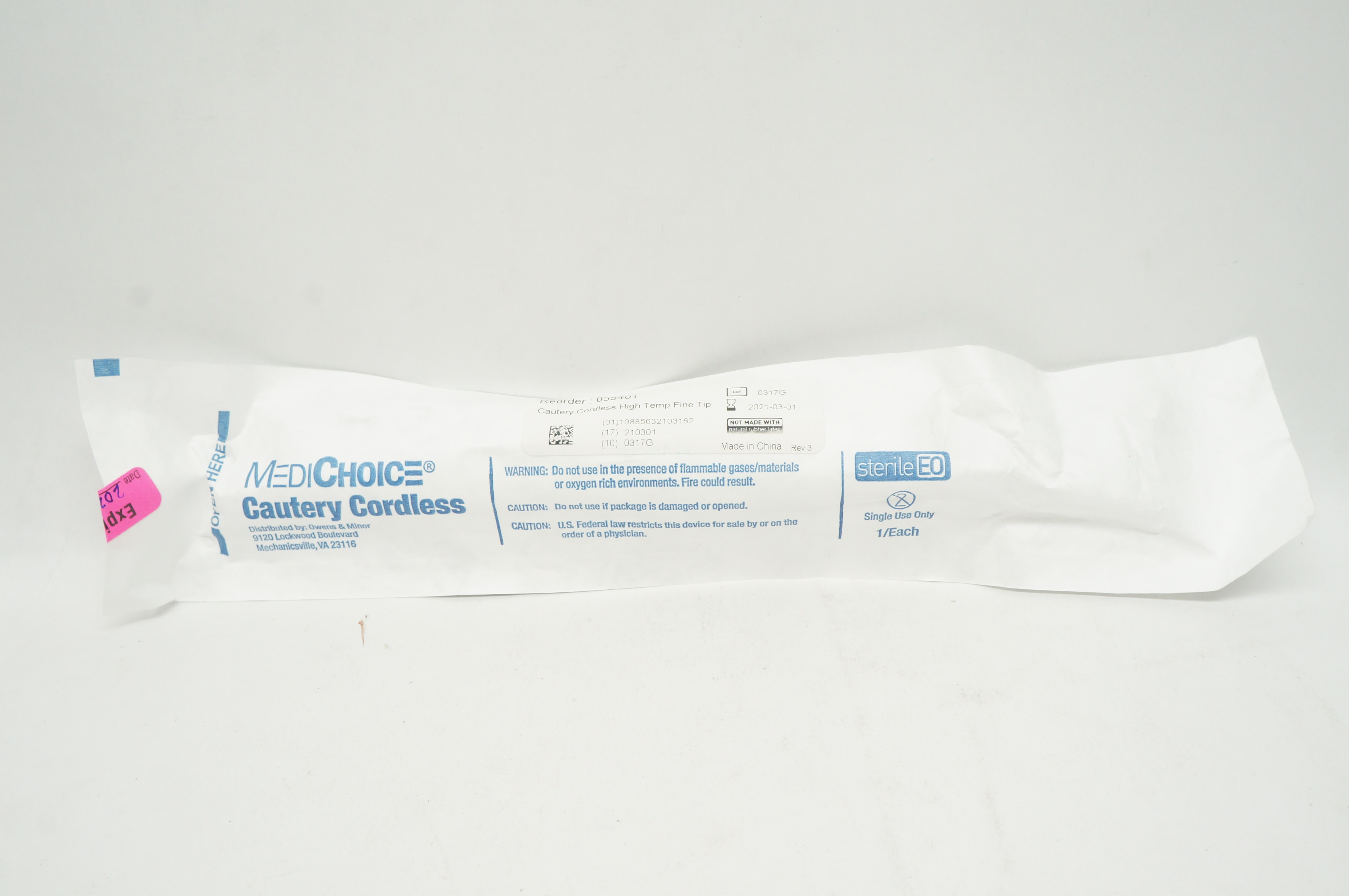 MediChoice 055401 Cautery Cordless Hi Temp Fine Tip (x)