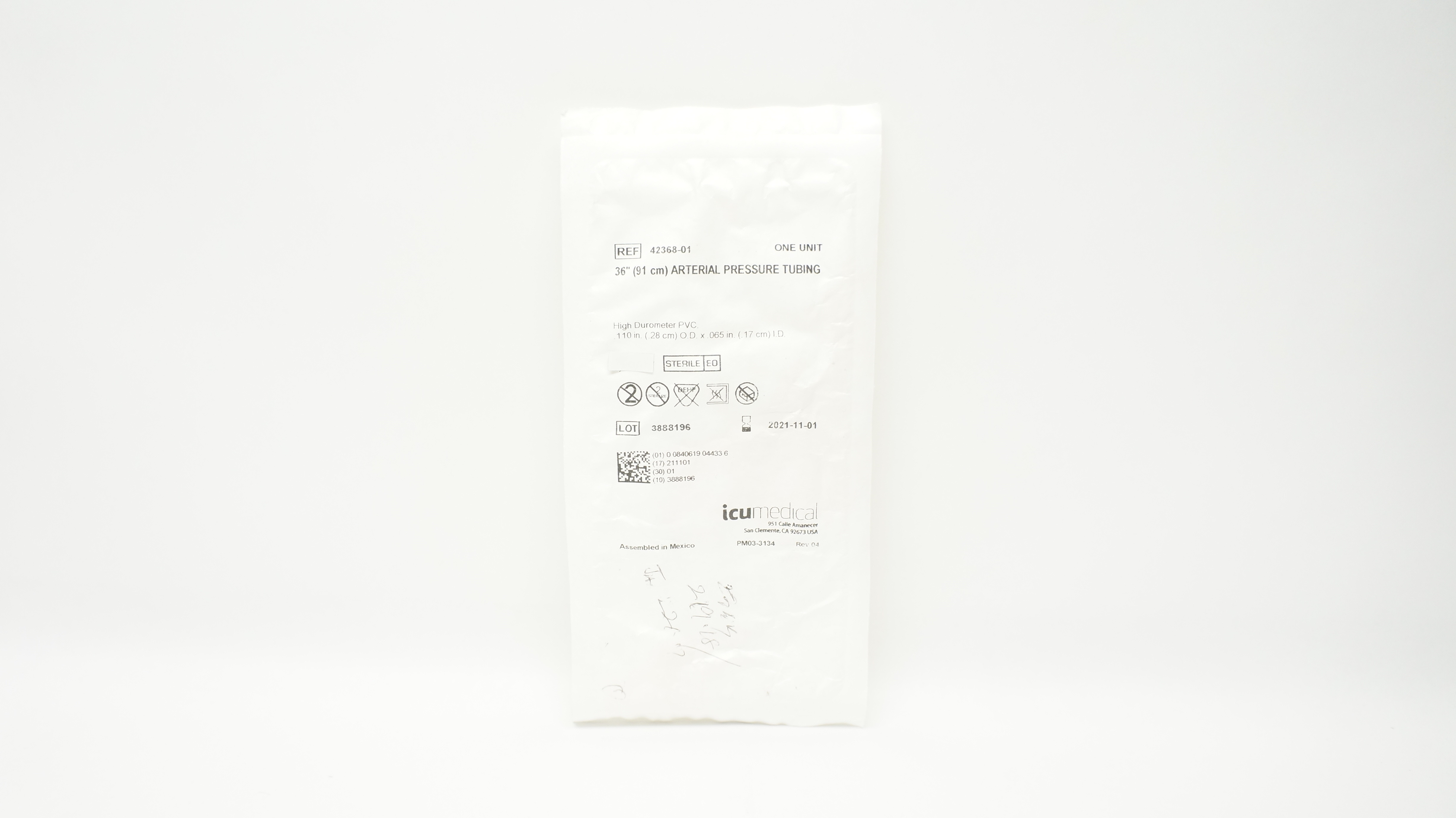 ICU Medical 42368-01 Arterial Pressure Tubing 36inch (x)