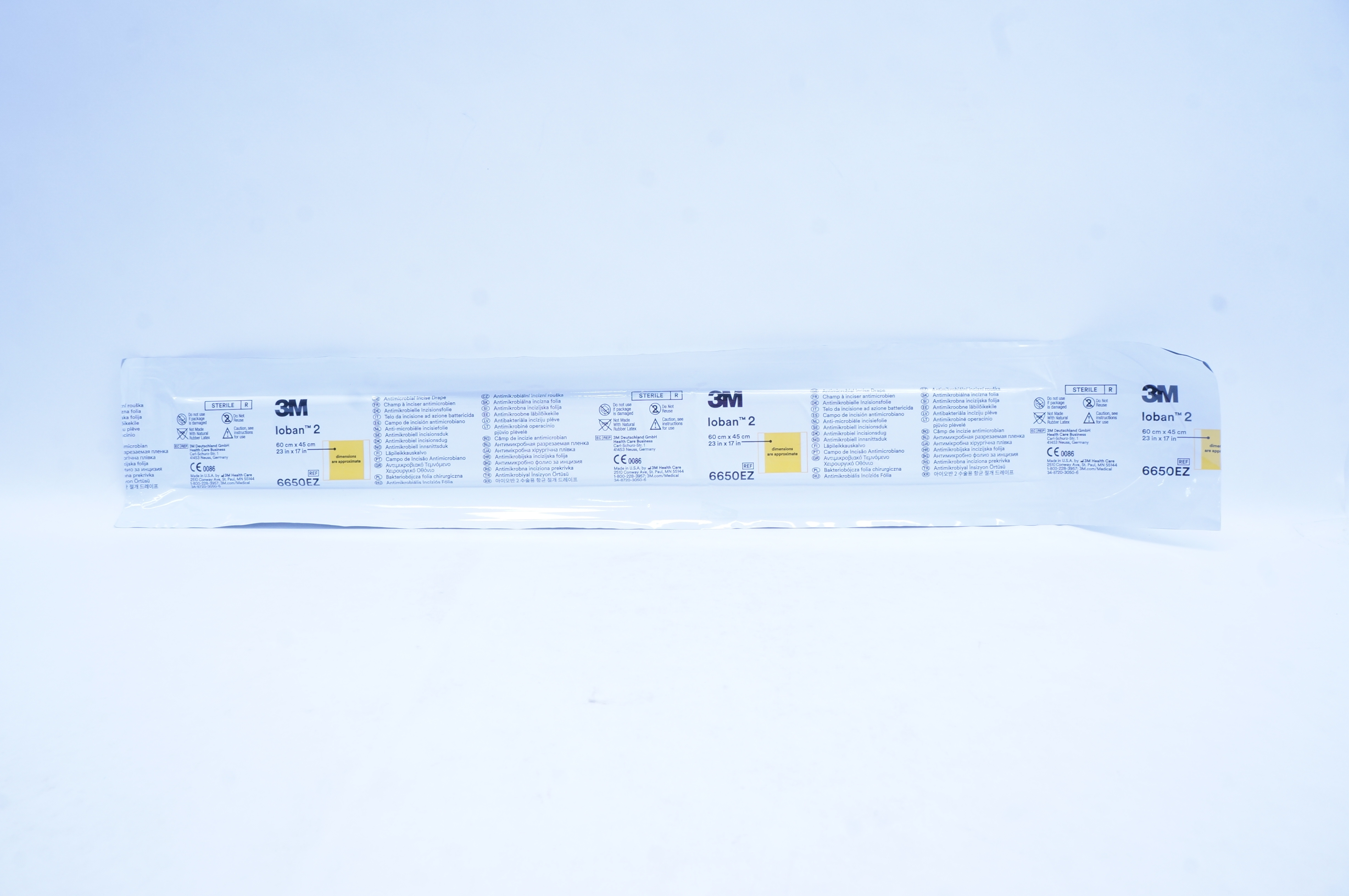 3M 6650EZ  Loban 2 Antimicrobial Incise Drape 23inch x 17inch (x)