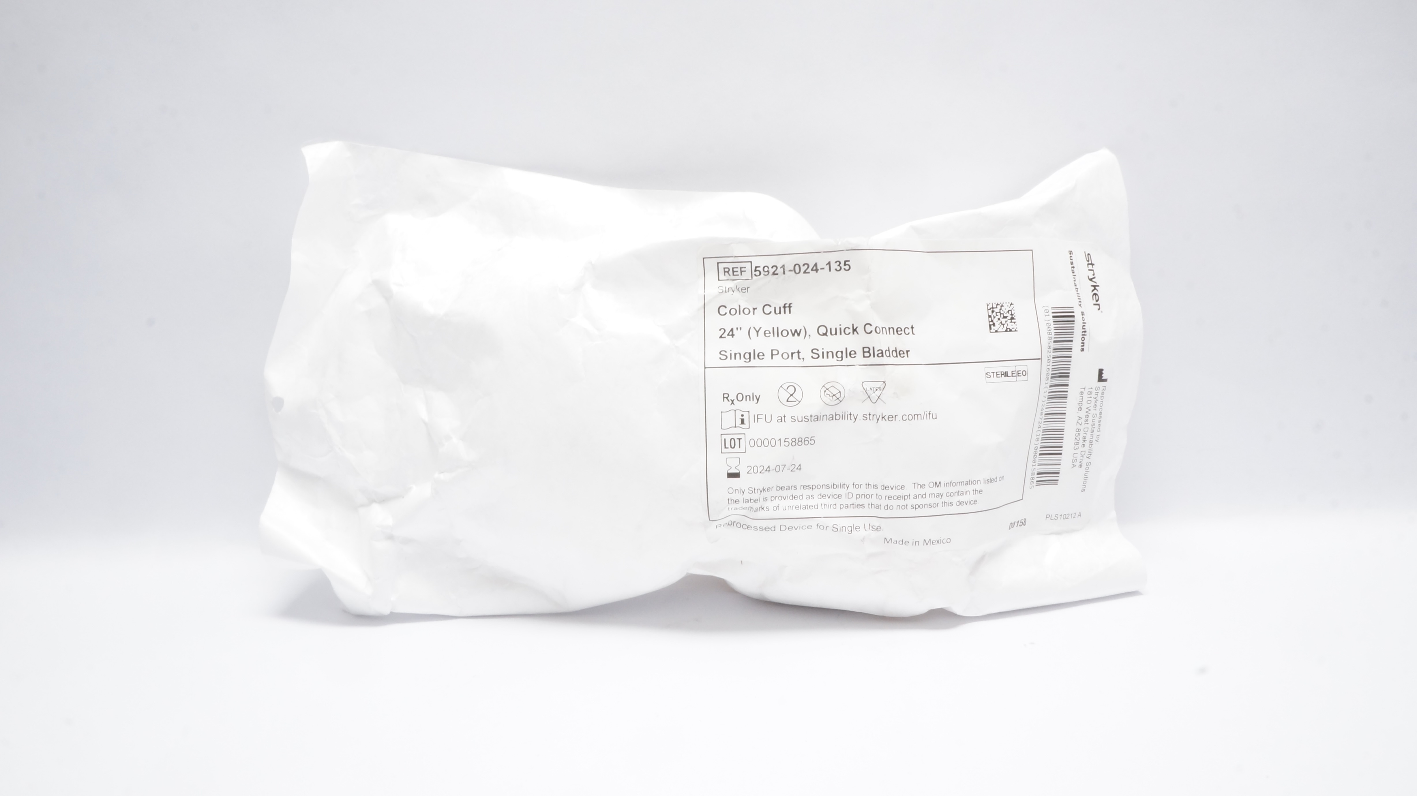 Stryker 5921-024-135 Color Cuff Disposable Tourniquet Cuff 24.0  (x)