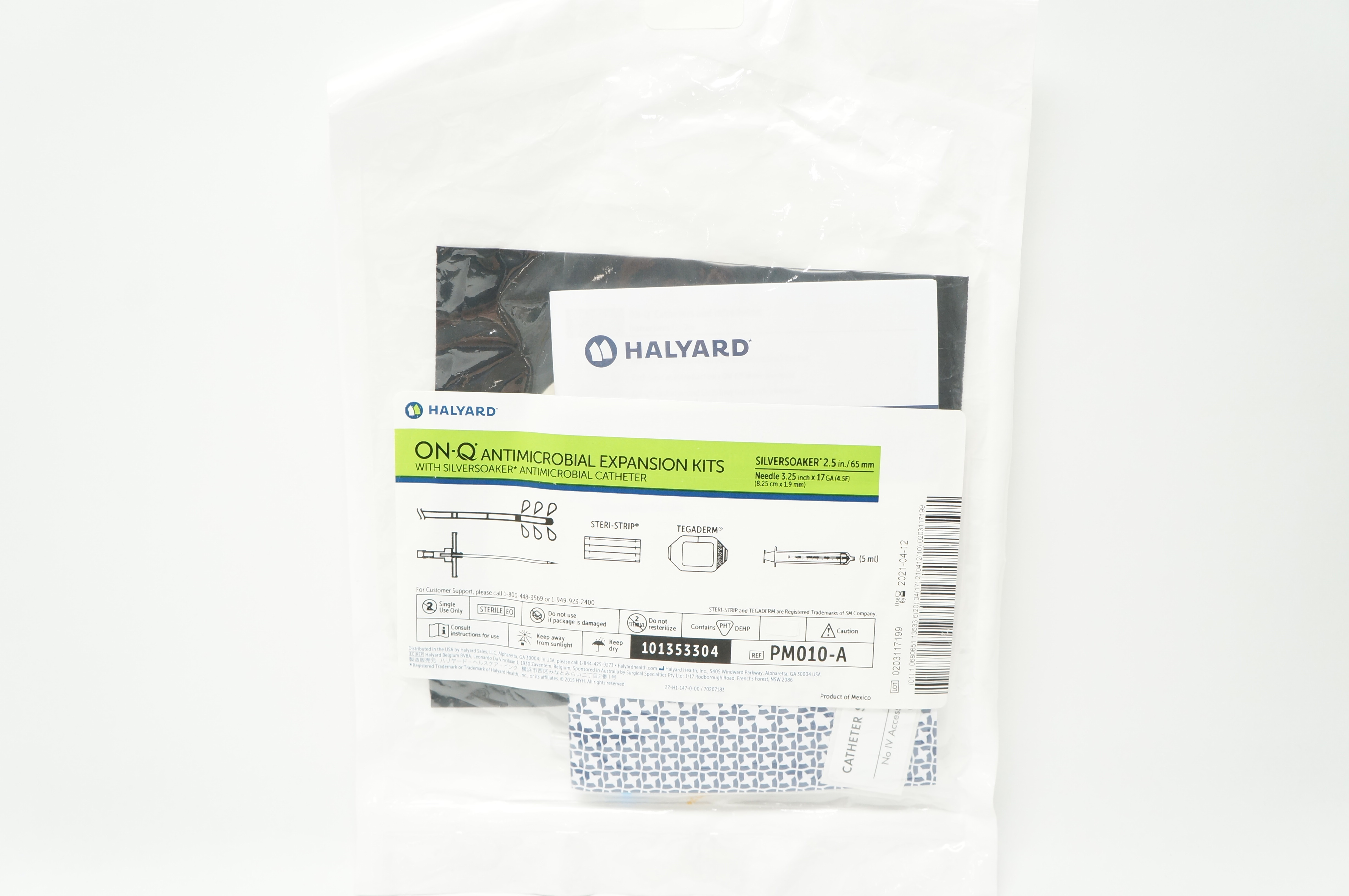 Halyard PM010-A On-Q Antimicrobial Expansion Kits 2.5inch (x)
