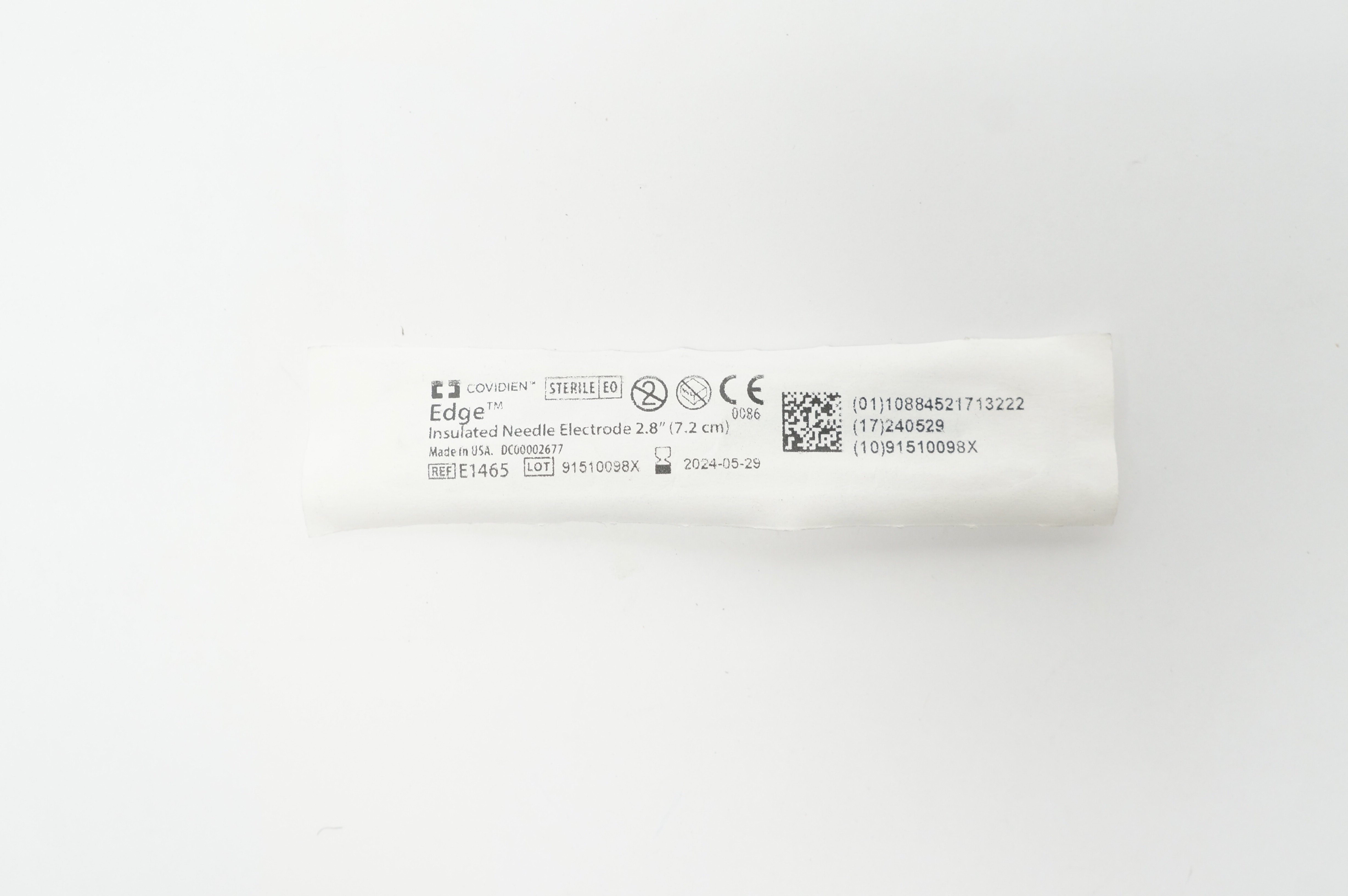 Covidien E1465 Edge Insulated Ndle. Electrode 2.8inch