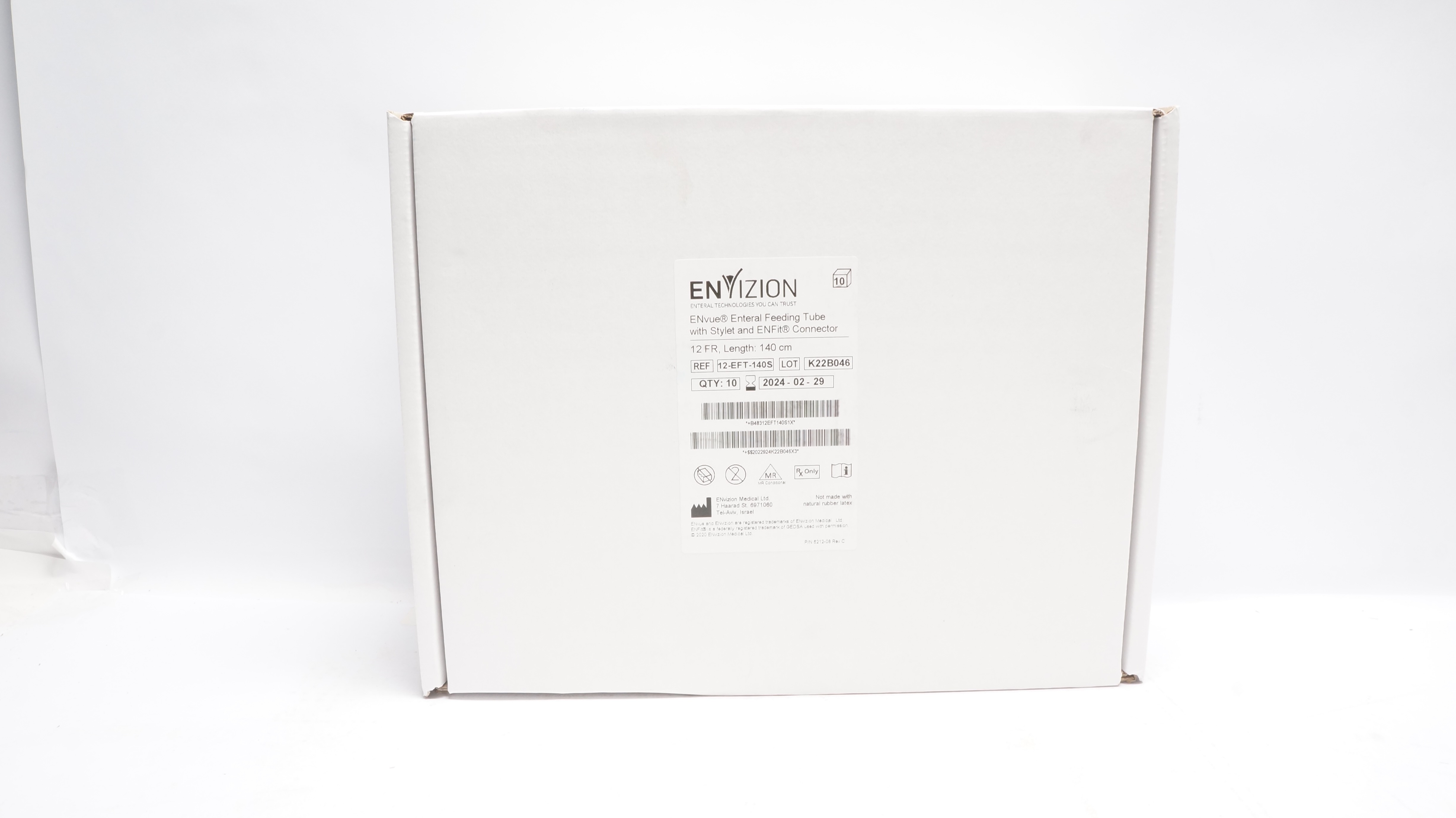 ENvizion Medical 12-EFT-140S ENvue Enteral Feeding Tube (x) - Box of 10