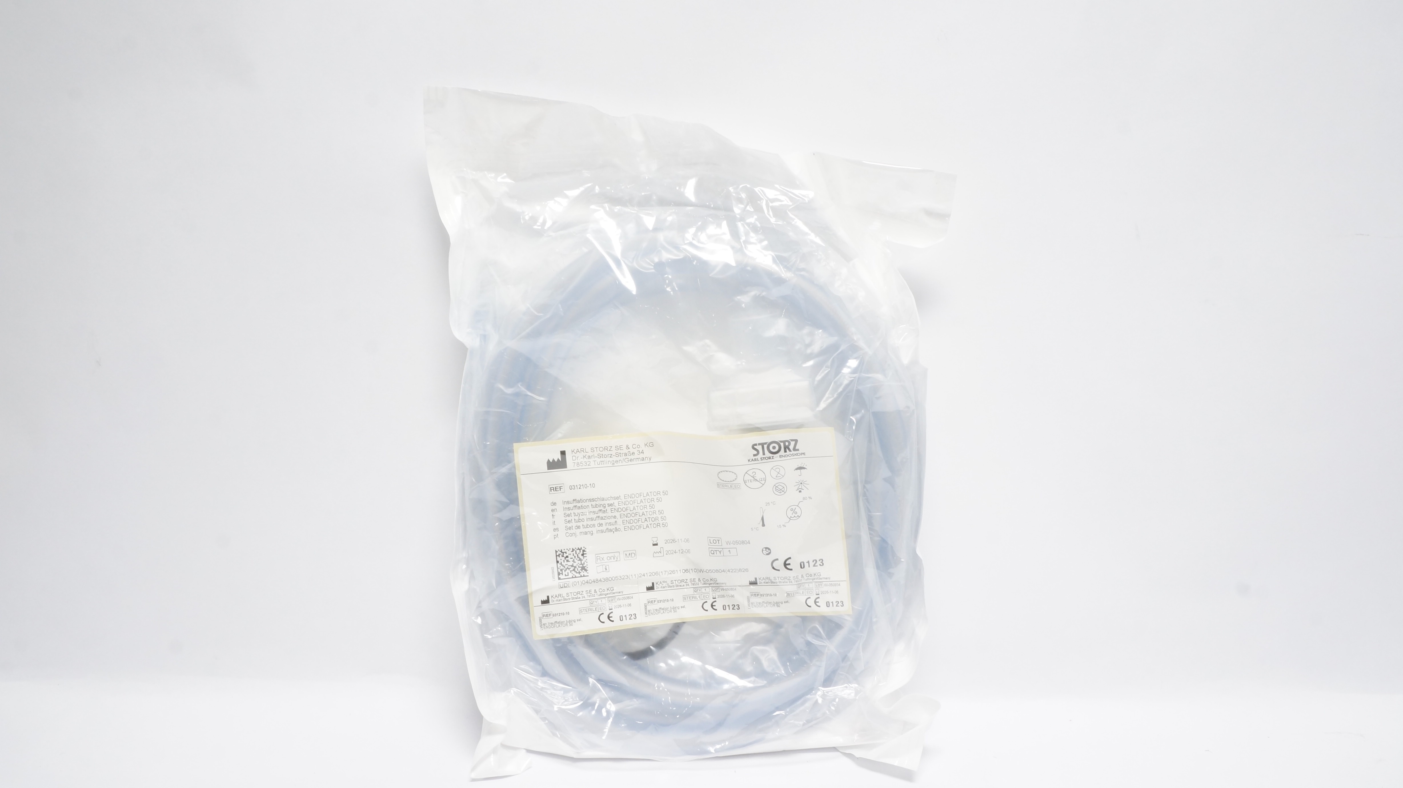 Karl Storz 031210-10 Insufflation tubing set, ENDOFLATOR 50