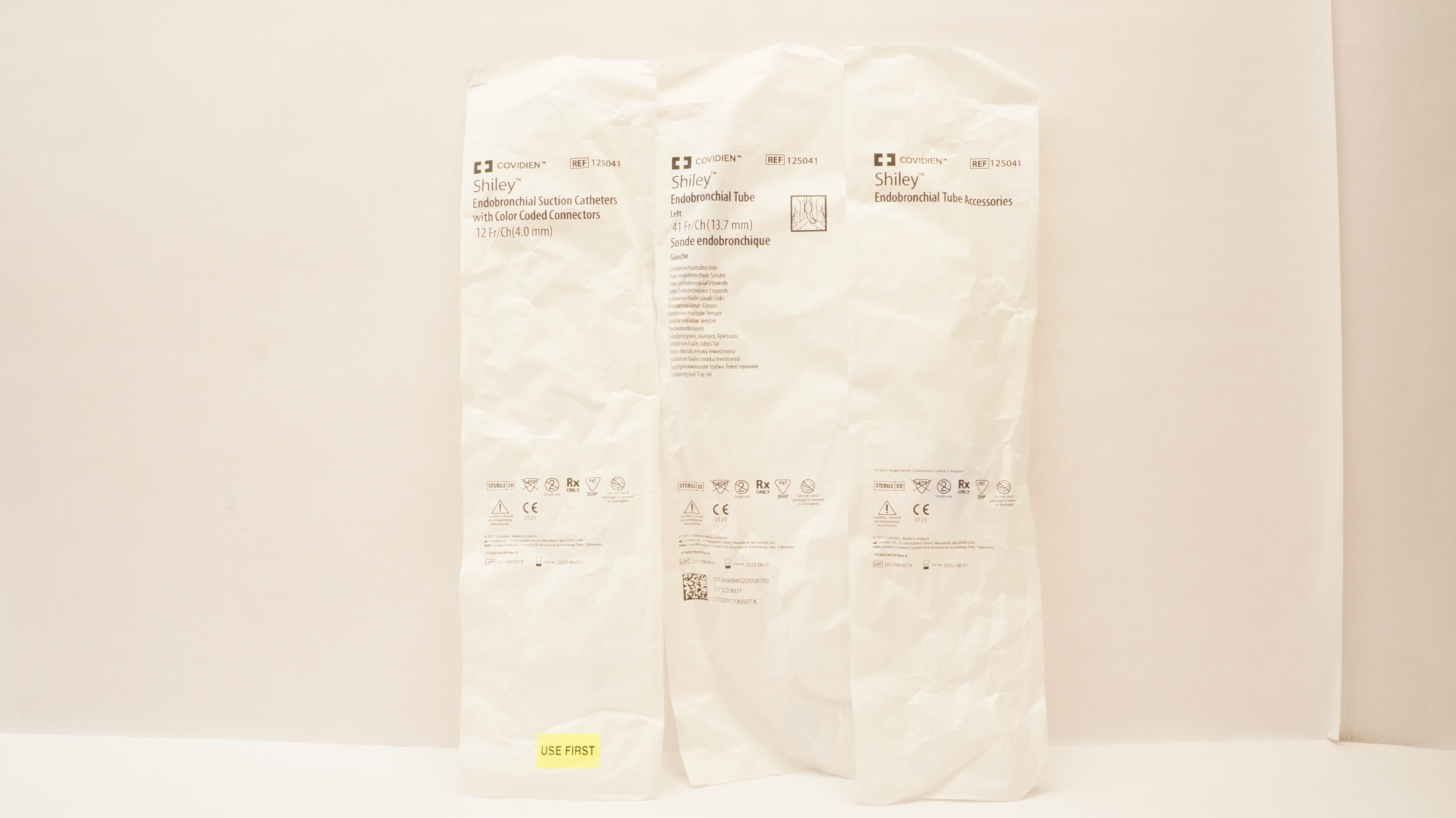 Covidien 125041 Shiley Endobronchial Cath.12Fr/Ch, Tube 41Fr/Ch & Accessories(x)