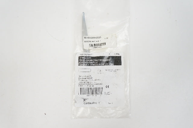 V. Mueller SU1811 Mayo Dissecting Scissors Curved-On-Flat, 6-3/4inch