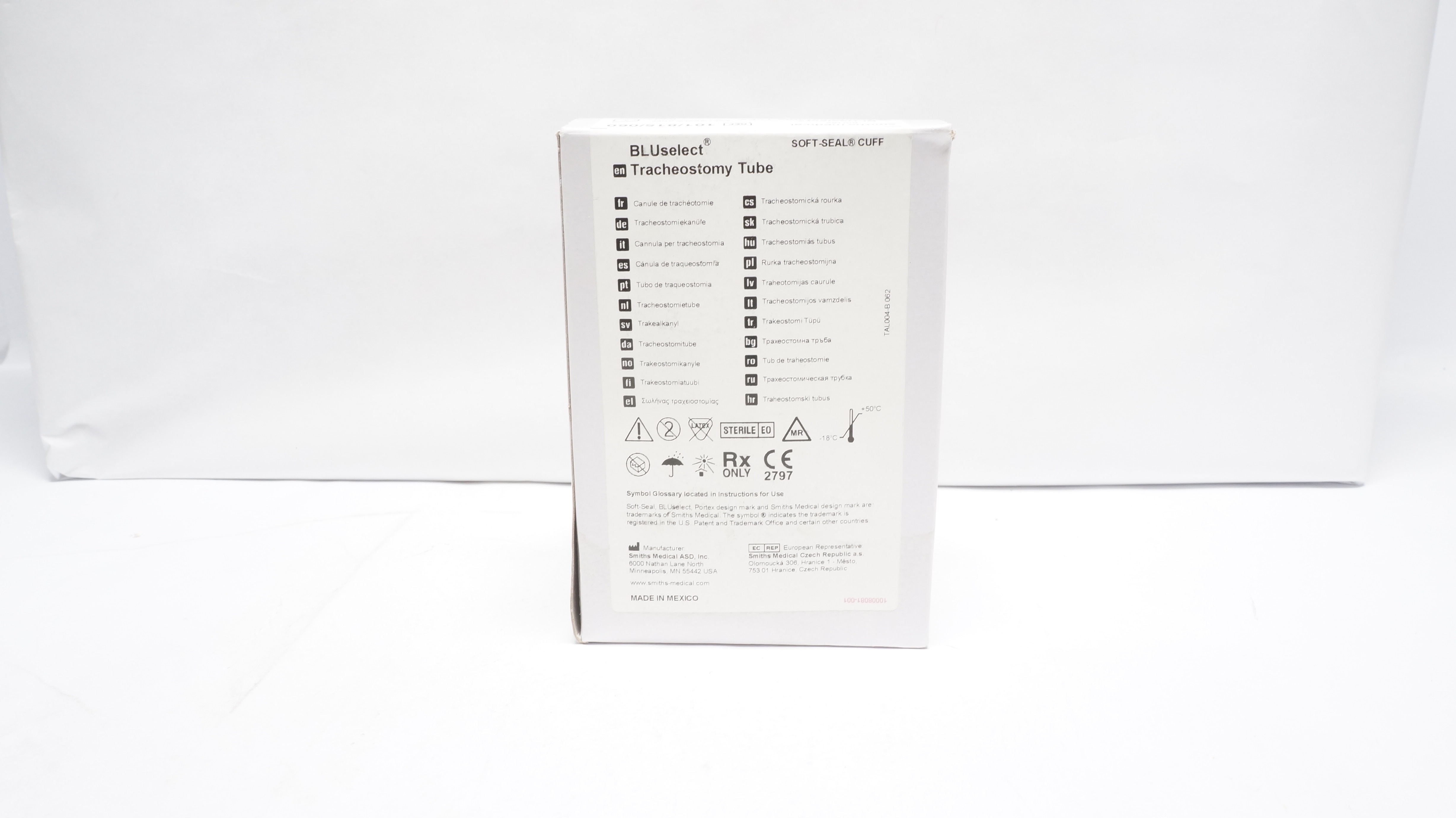 Smiths Medical 101/815/060 Portex BLUselect Tracheostomy Tube 6.0, 20mm
