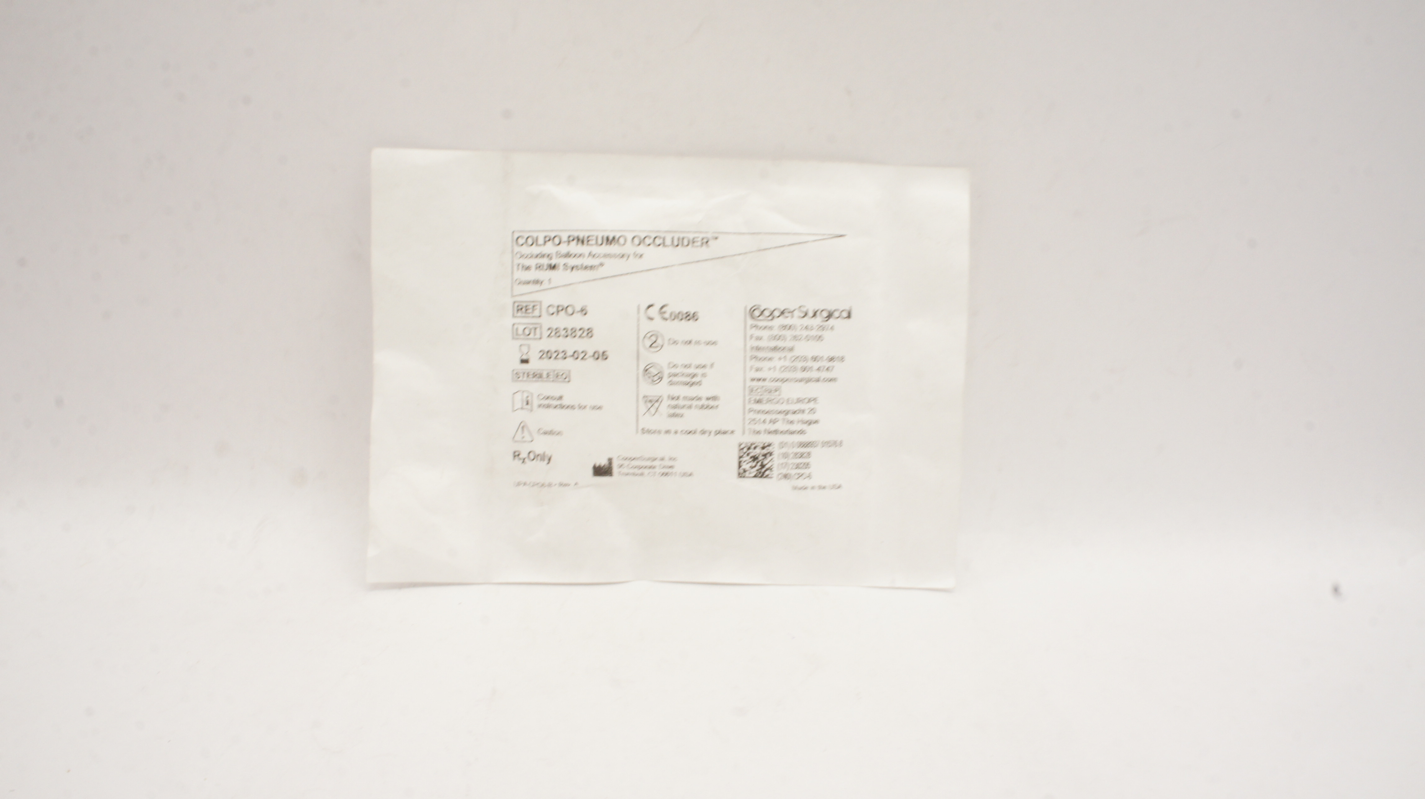 Cooper Surgical CPO-6 Colpo-Pneumo Occluding Balloon Accessory