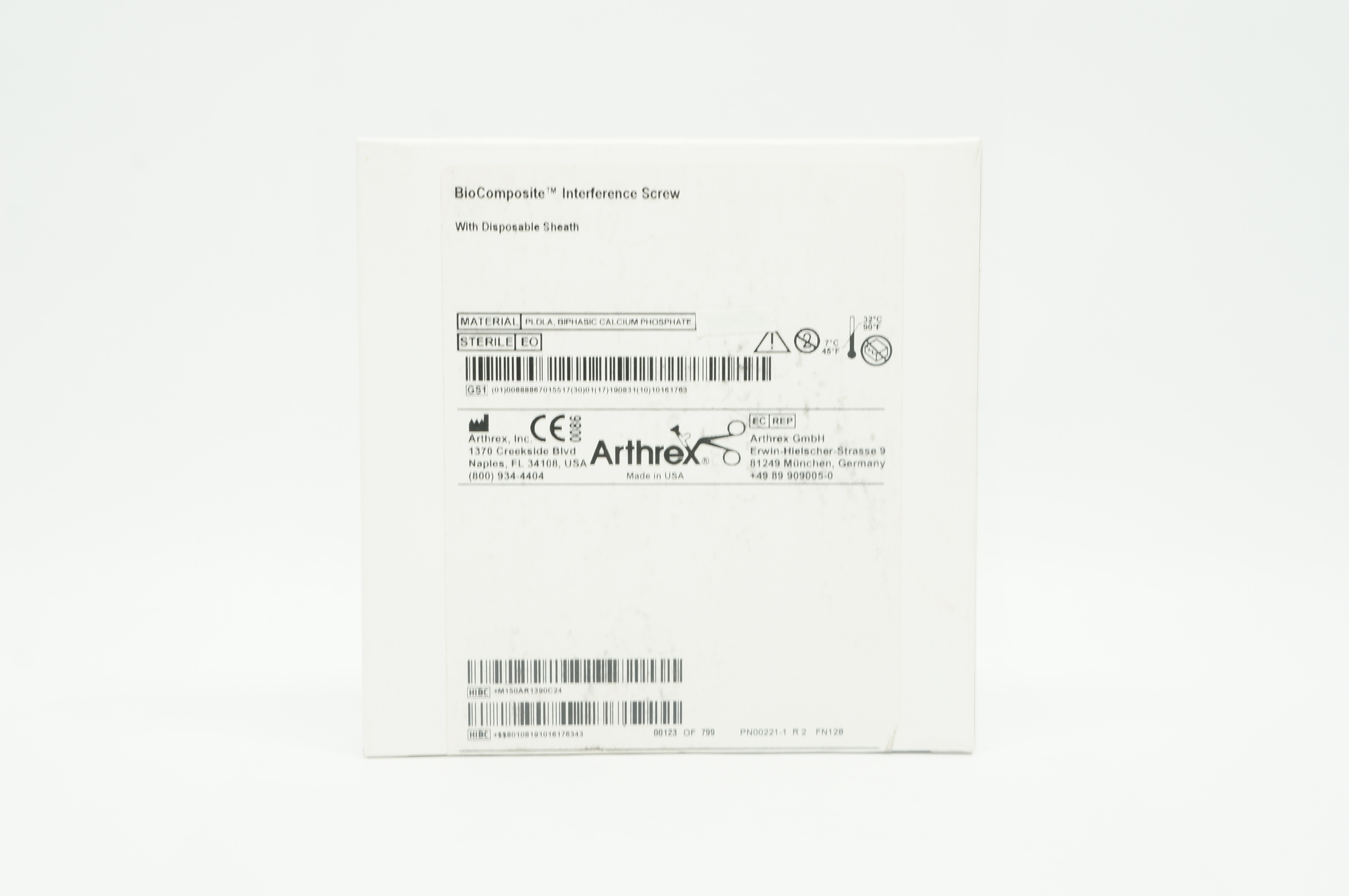 Arthrex AR-1390C BioComposite Interference Screw 9 x 23mm (x)