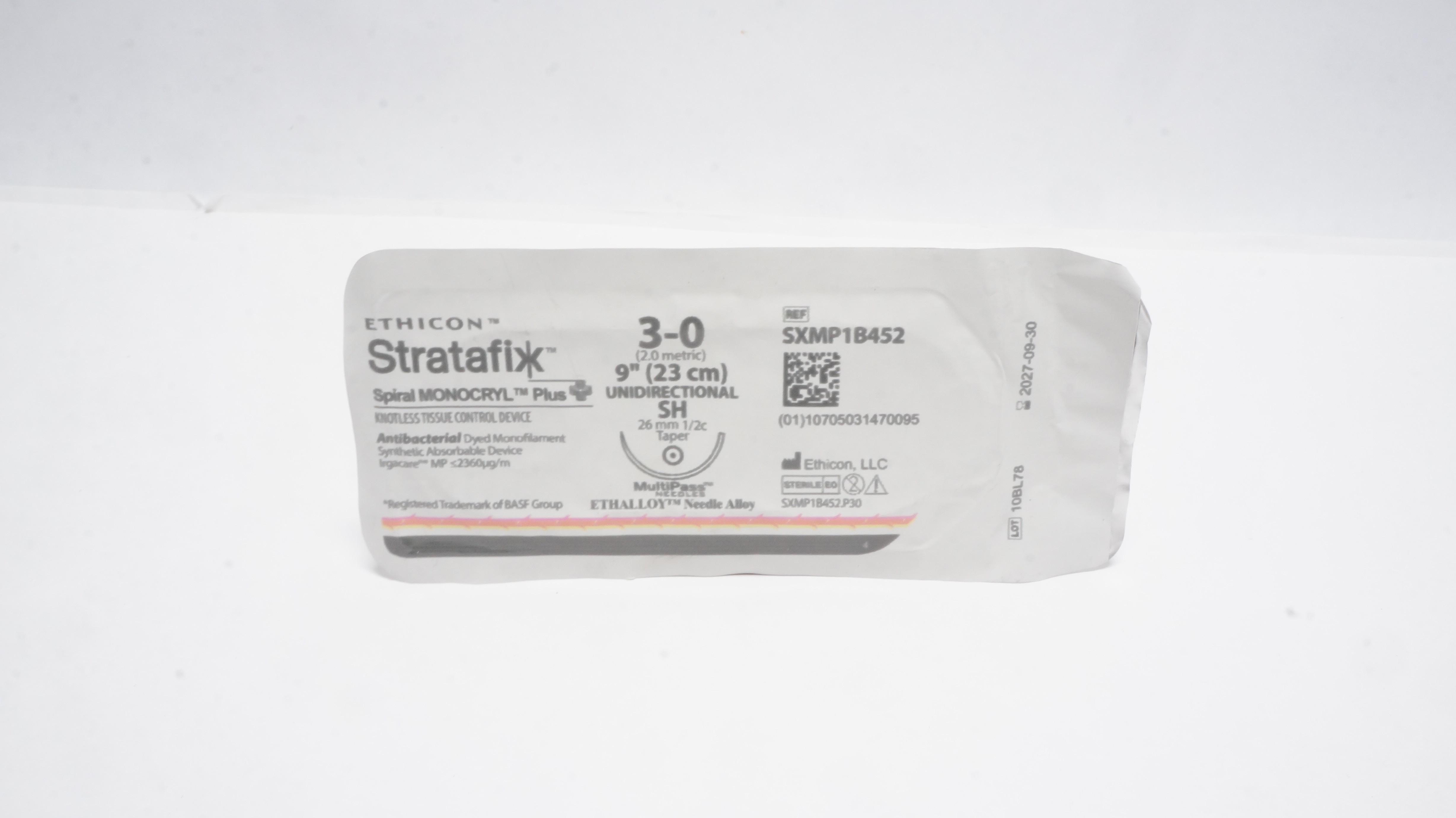 Ethicon SXMP1B452 3-0 Tissue Control Device Unidirectional SH 26mm 1/2c Taper 9In