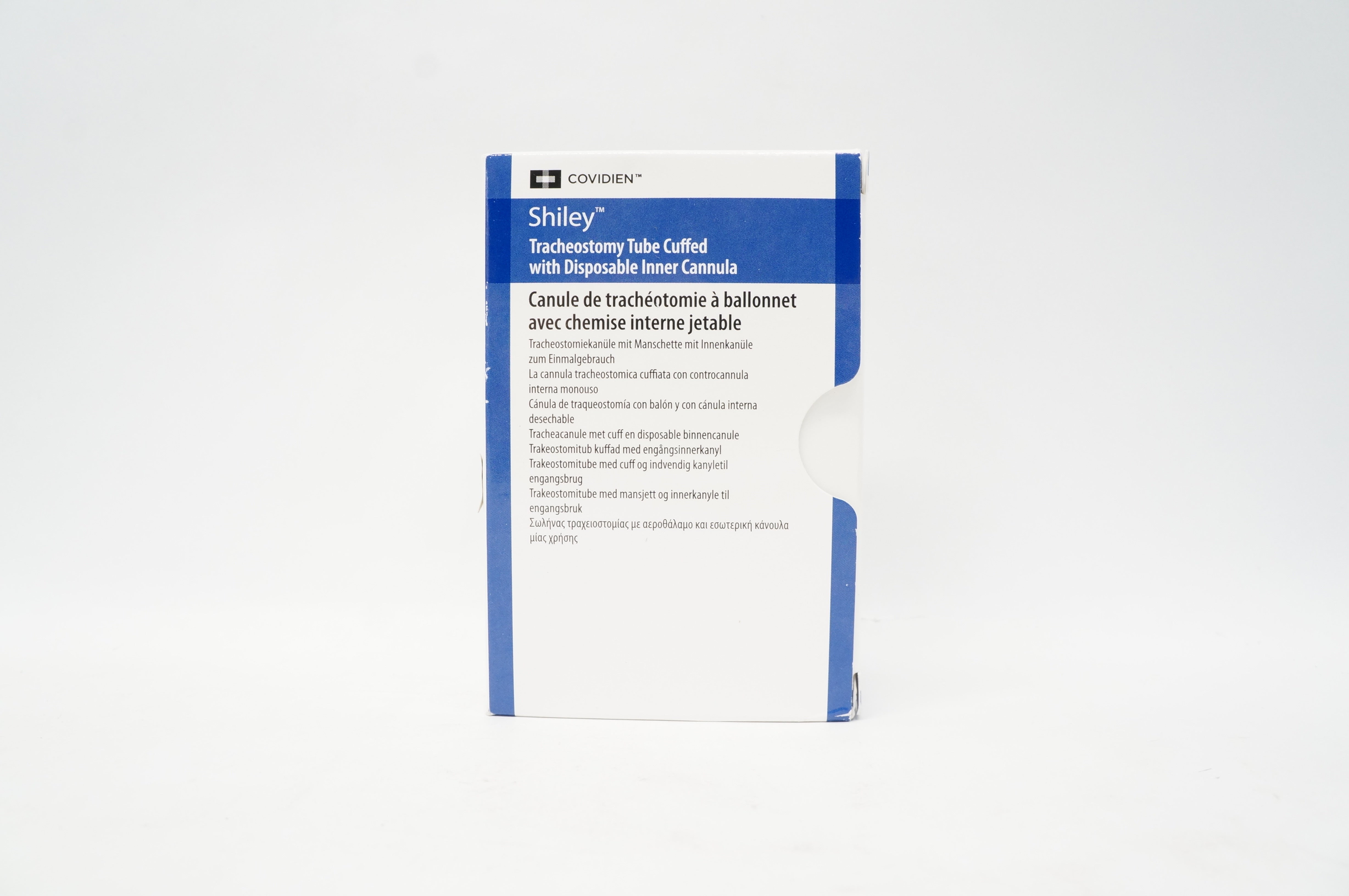 Covidien 8DCT Shiley Tracheostomy Tube Cuffed 7.6mm x 12.2mm x 27.0mm x 79mm