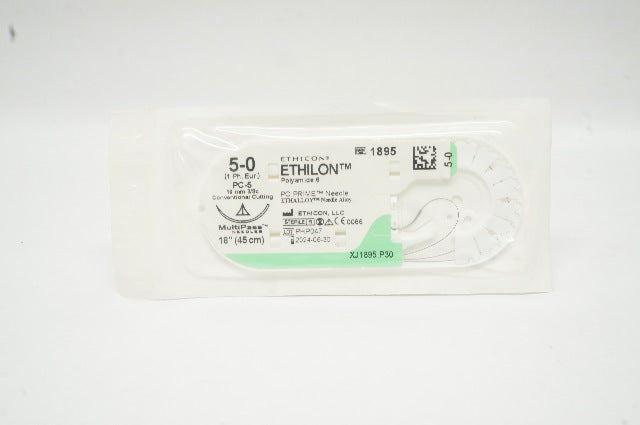 Ethicon 1895 5-0 Ethilon PC-5 19mm 3/8c Conventional Cutting 18 inch