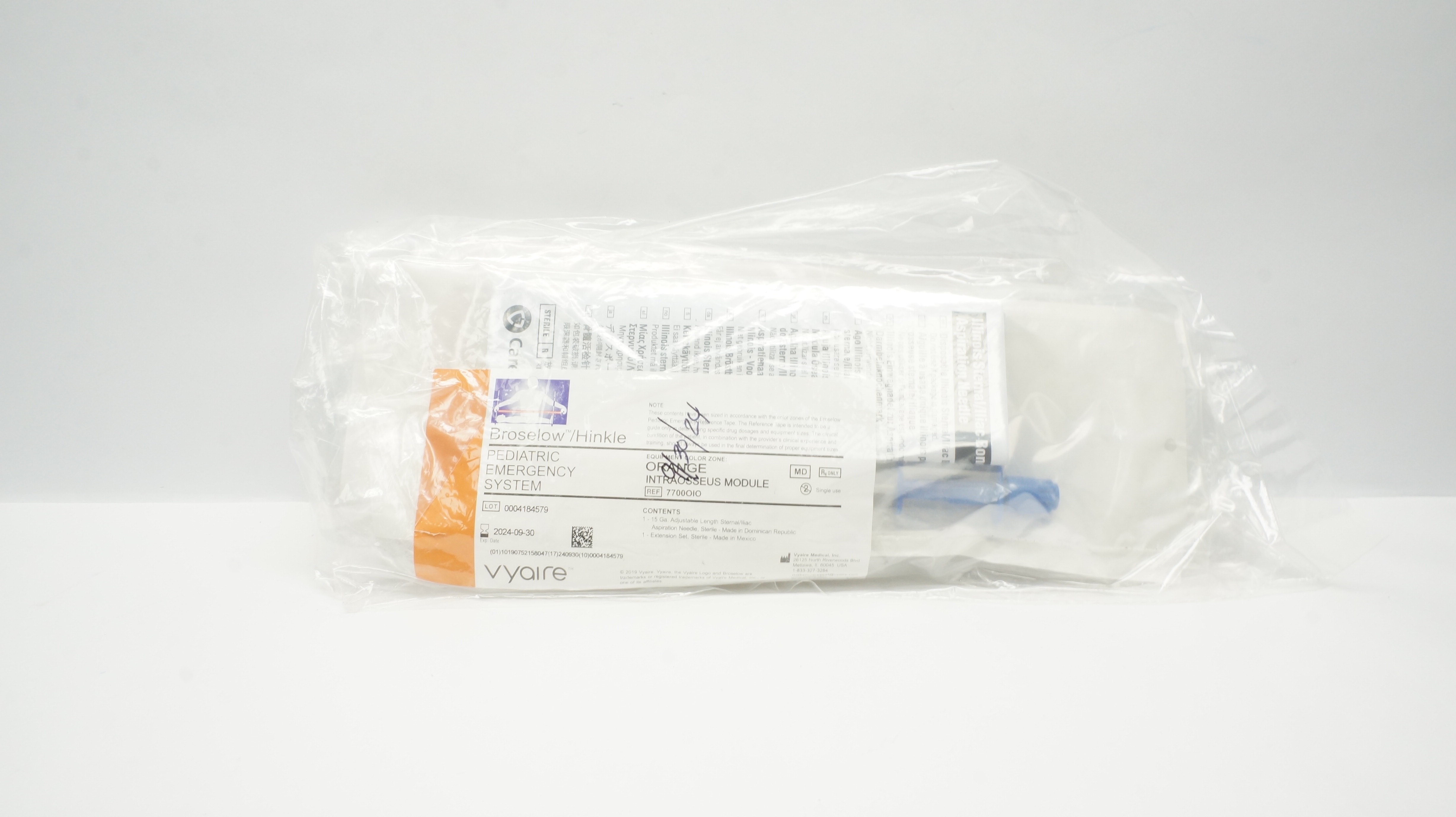 Vyaire 7700OIO Broselow/Hinkle Pediatric Emergency System, Intraosseus Module(x)