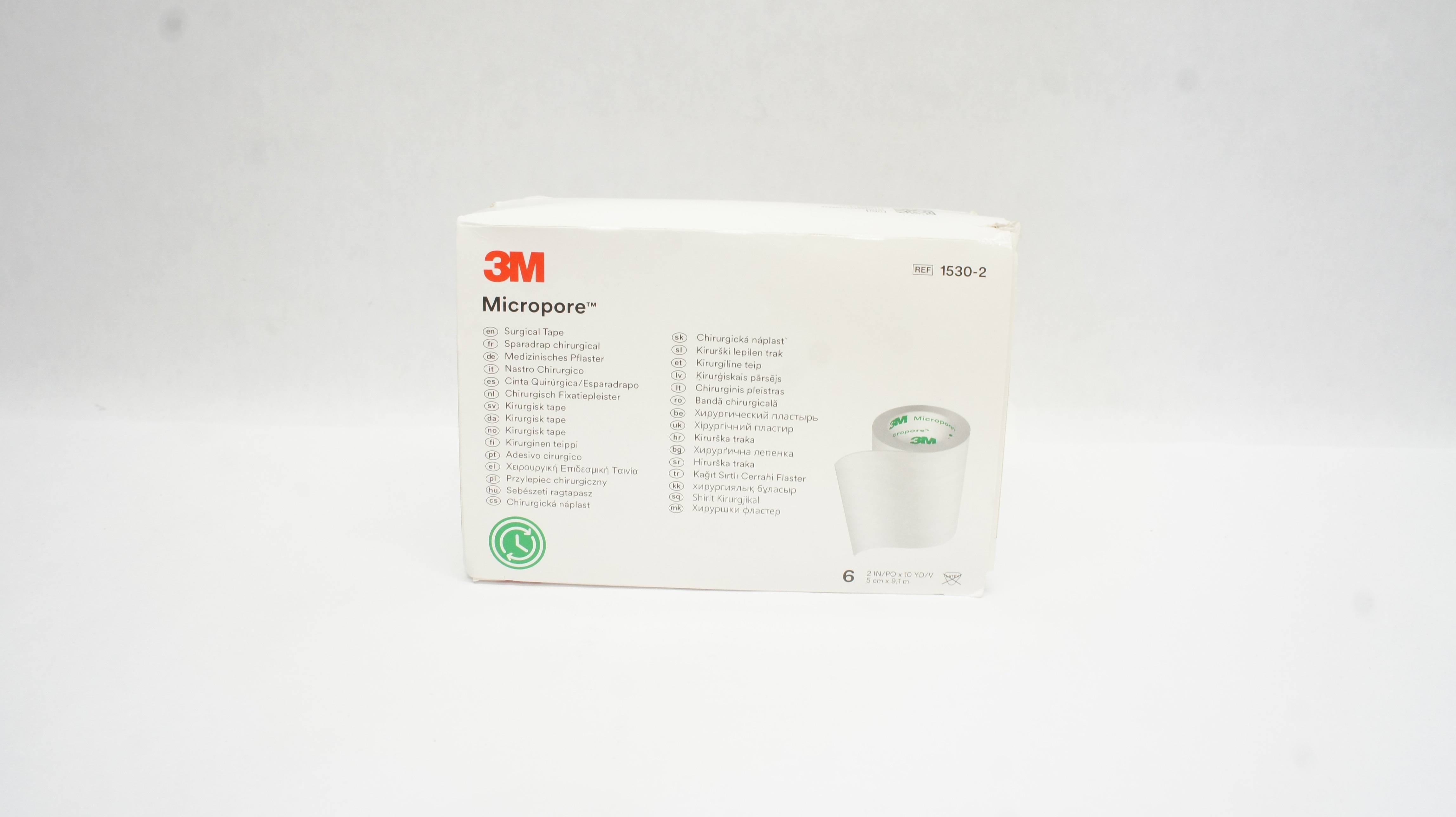 3M 1530-2 Micropore Surgical Tape 2inch x 10yd - Box of 6