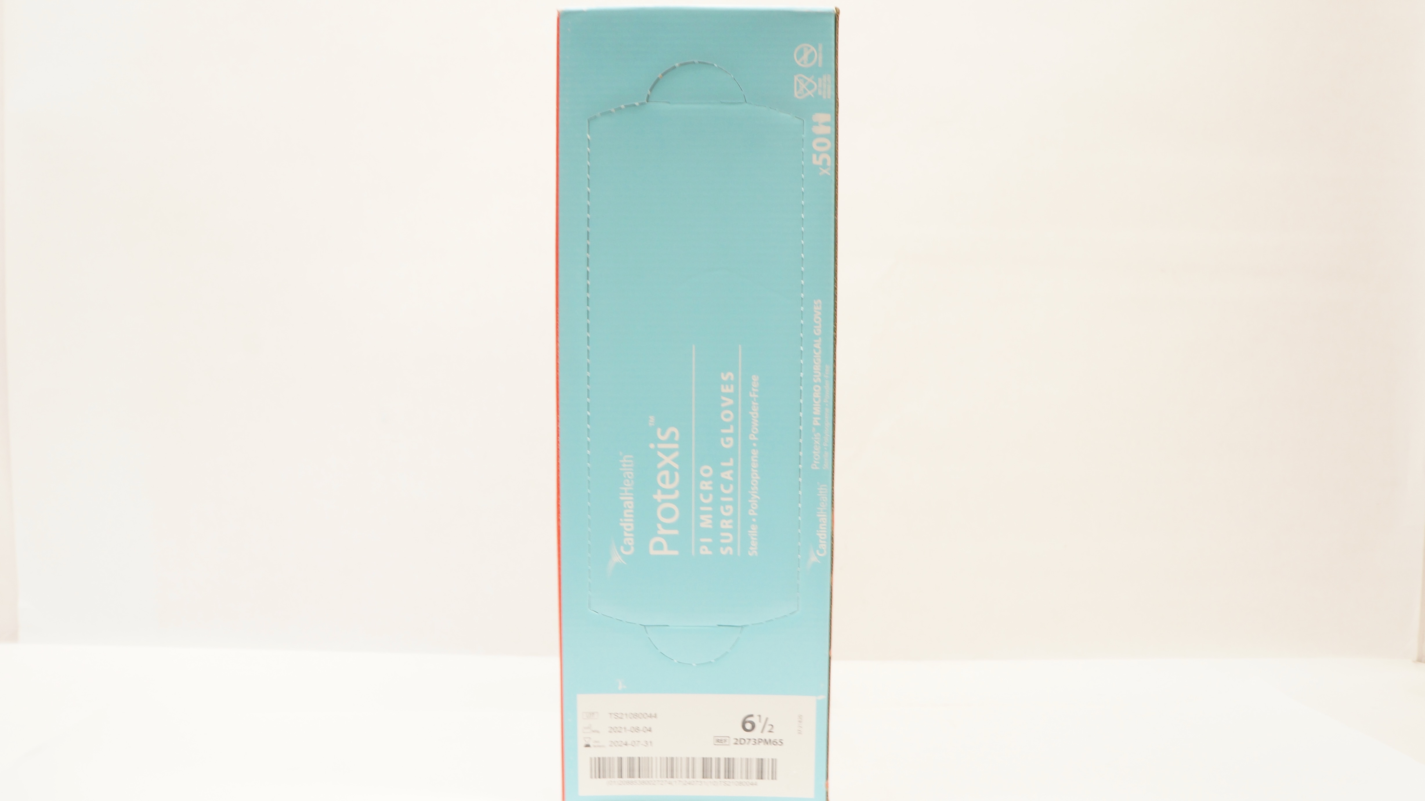 Cardinal Health 2D73PM65 PROTEXIS Pl Micro Gloves, Size 6-1/2 - Box of 50