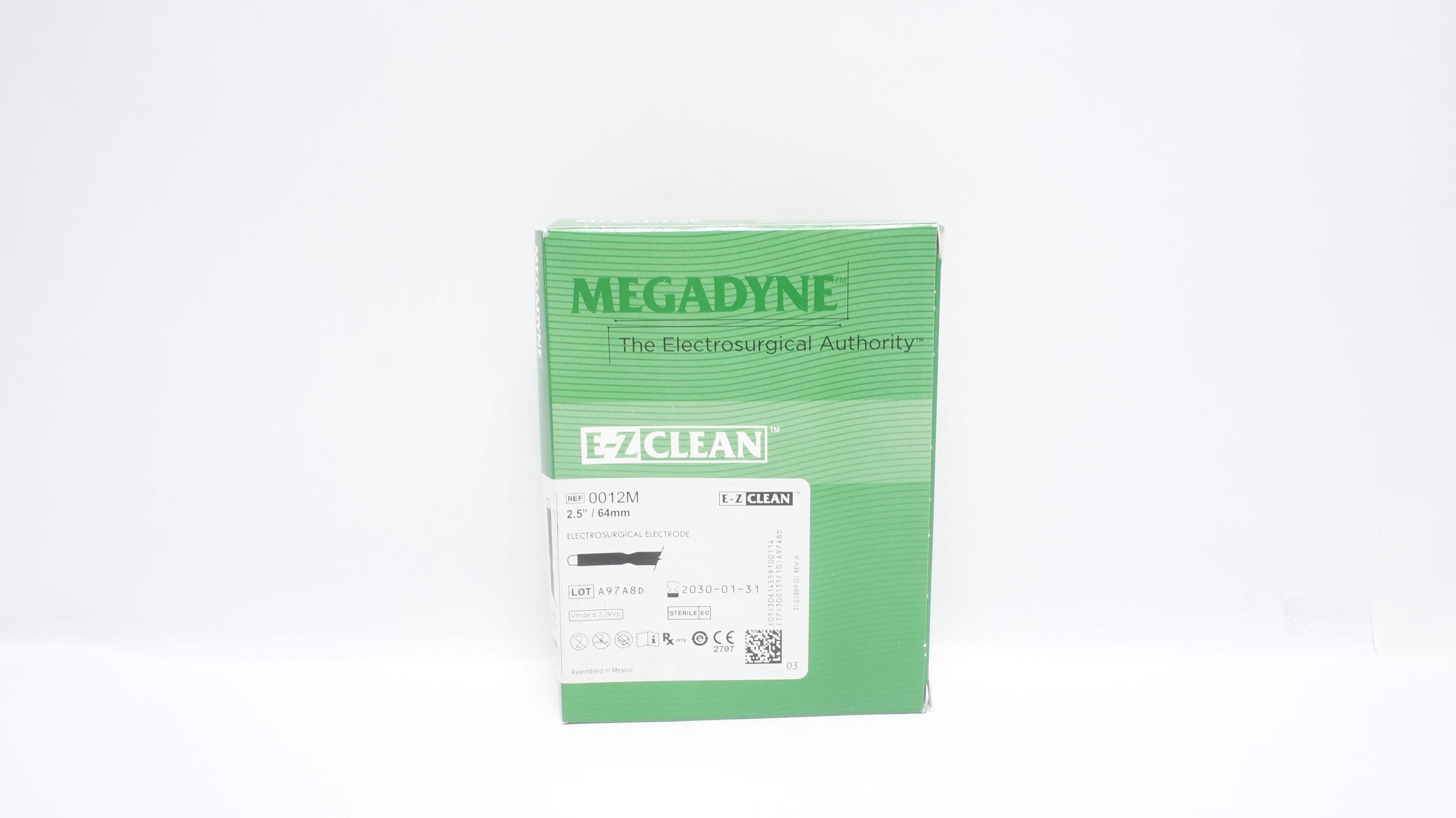 Megadyne Medical 0012AM E-Z Clean Electrosurgical Electrode 2.75in.  - Box of 12
