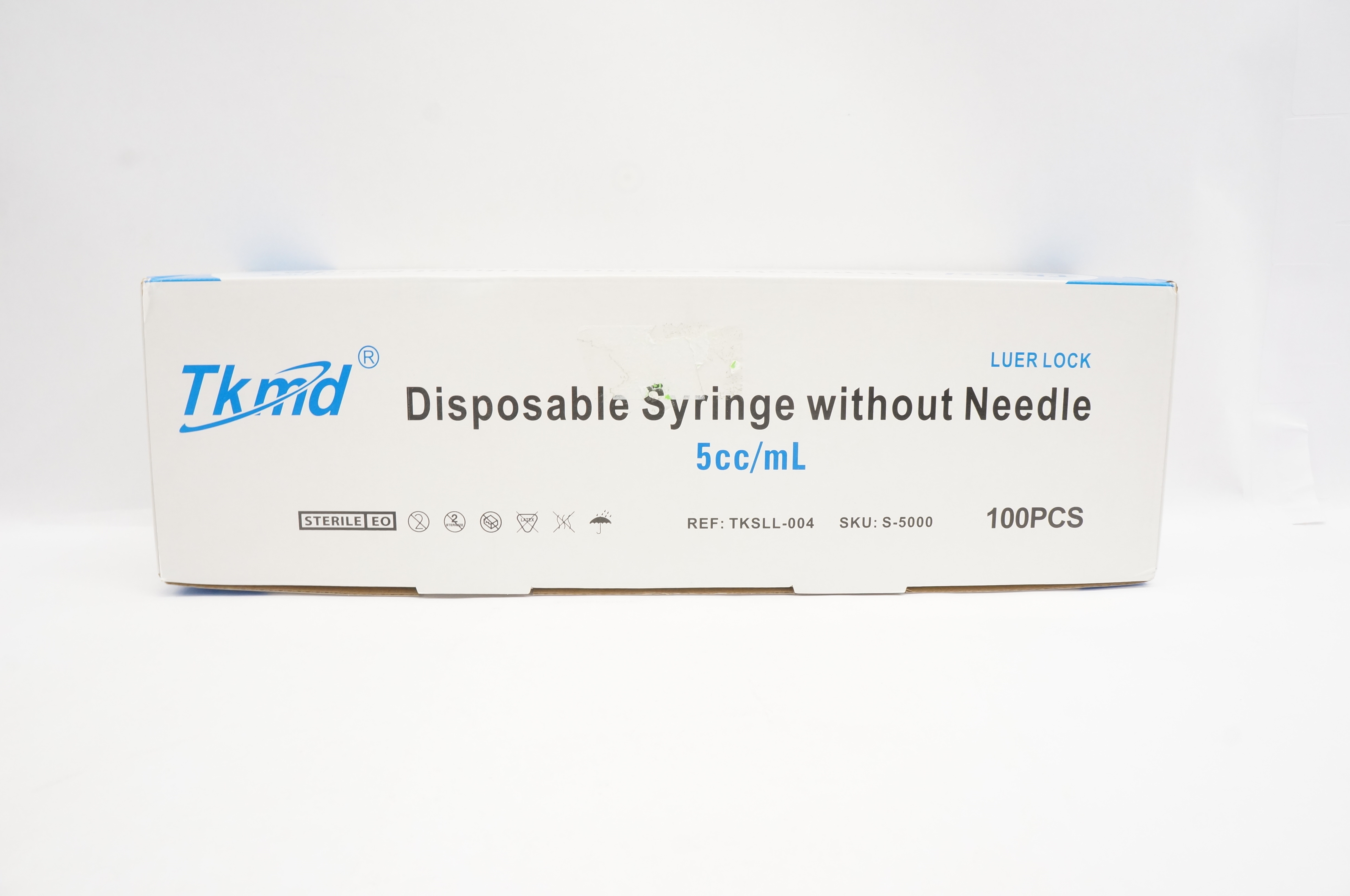 TKMD TKSLL-004 Disposable Syringe Without Ndle 5cc/mL - Box of 100