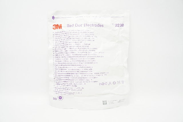 3M 2238 Monitoring Electrode w/Soft Cloth Tape&Solid Gel AG/AgCl-Pack of of50(x)