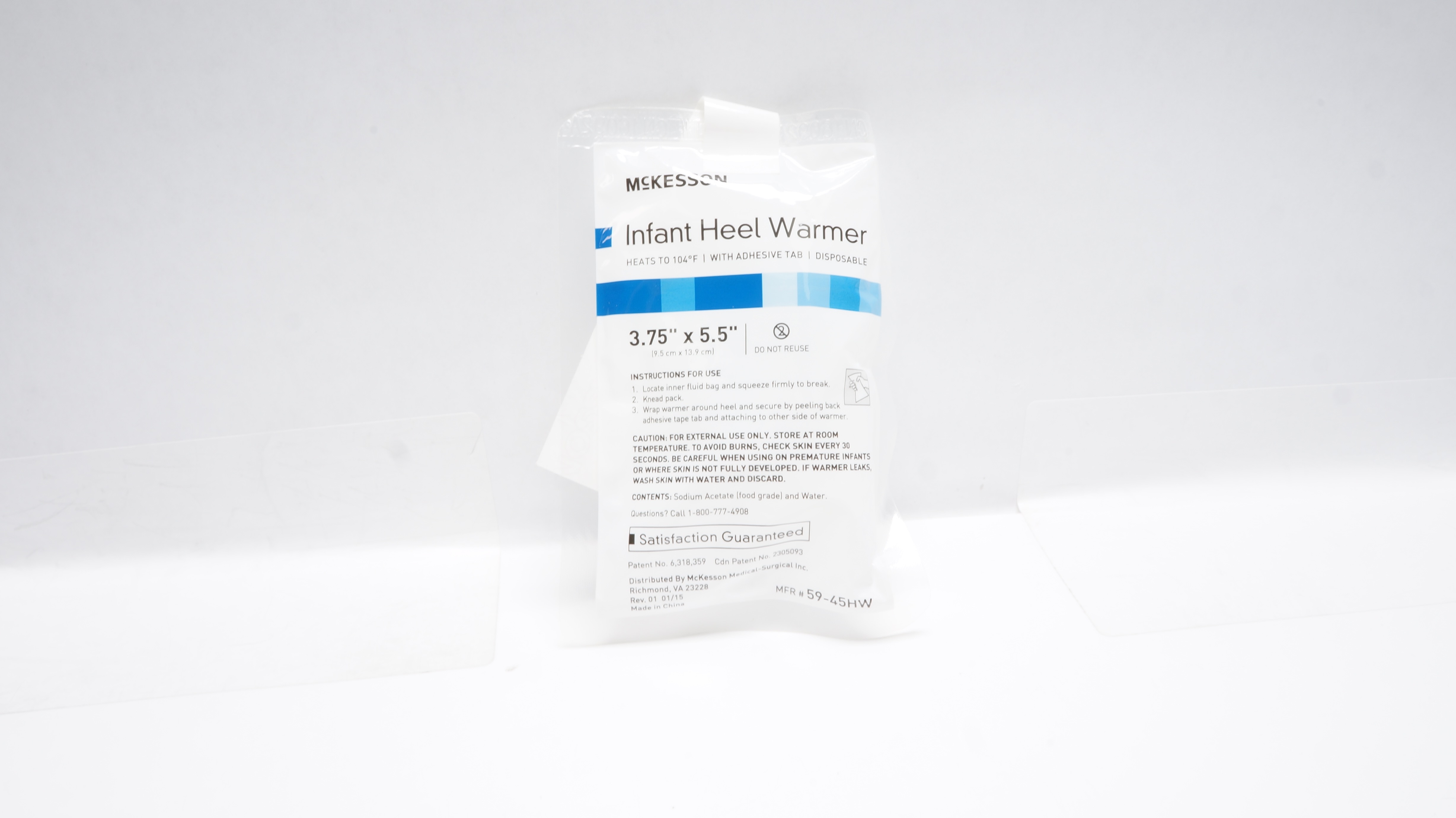 McKesson 59-45HW Infant Heel Warmer 3.75 Inch x 5.5 Inch