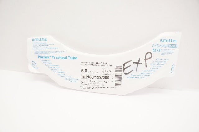 Smiths Medical 100/199/060 Portex Tracheal Tube Oral/Nasal 6.0IDx 8.2OD x23mm(x)