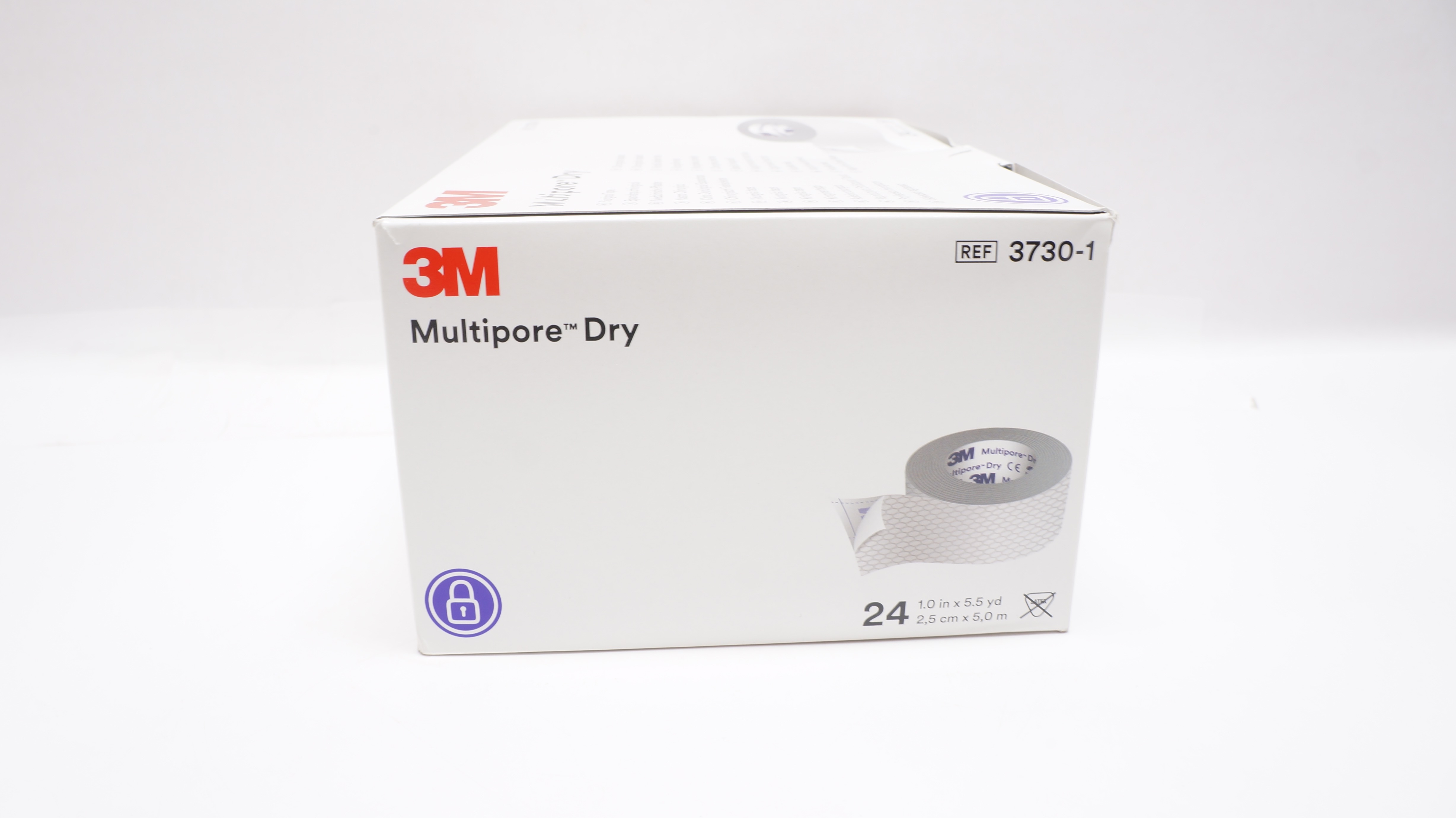 3M 3730-1 Multipore Dry Surgical Tape 1inch x 5.5yd (x) - Box of 24