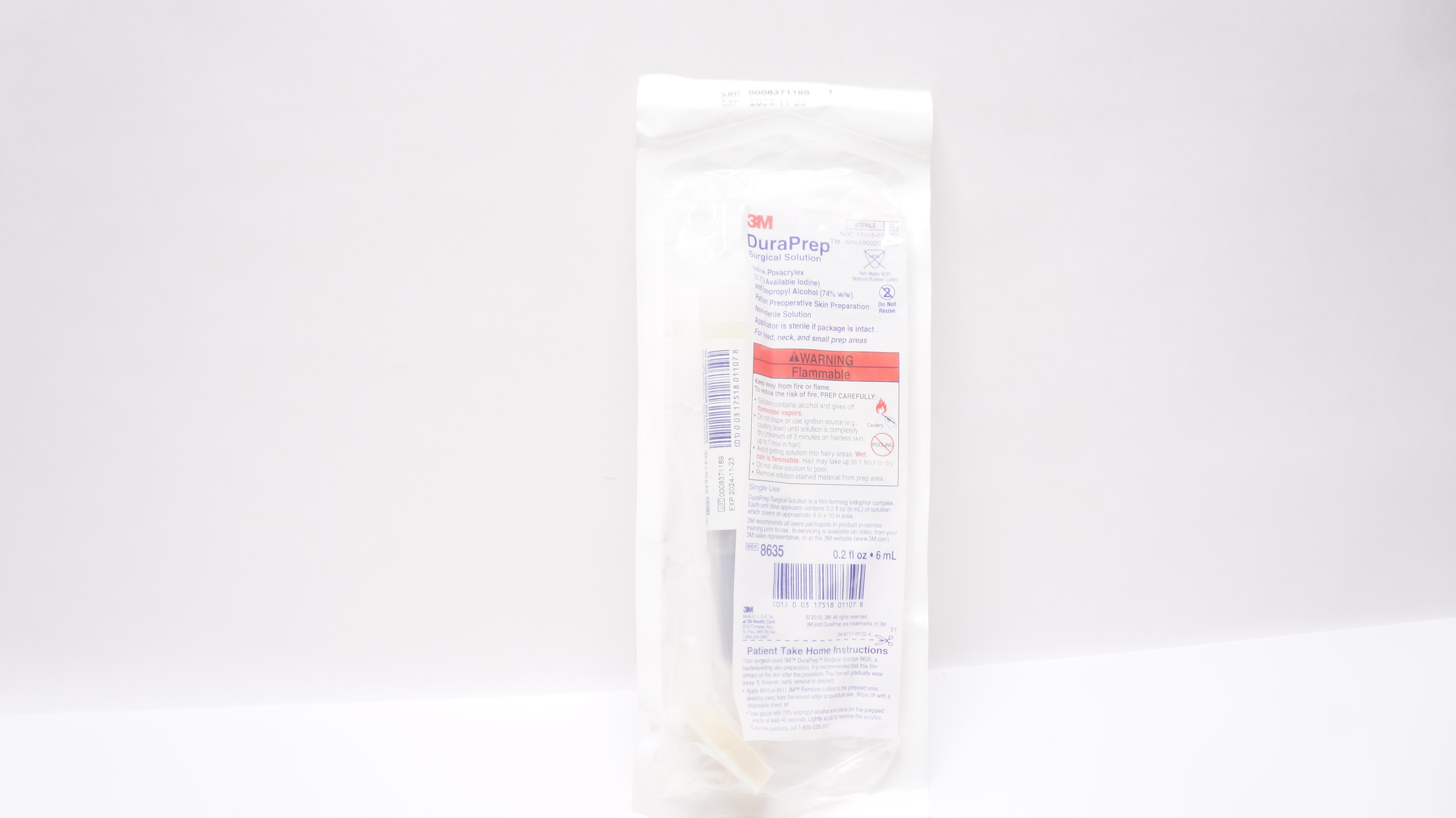 3M 8635 DuraPrep Surigical Solution 0.2fl.oz.