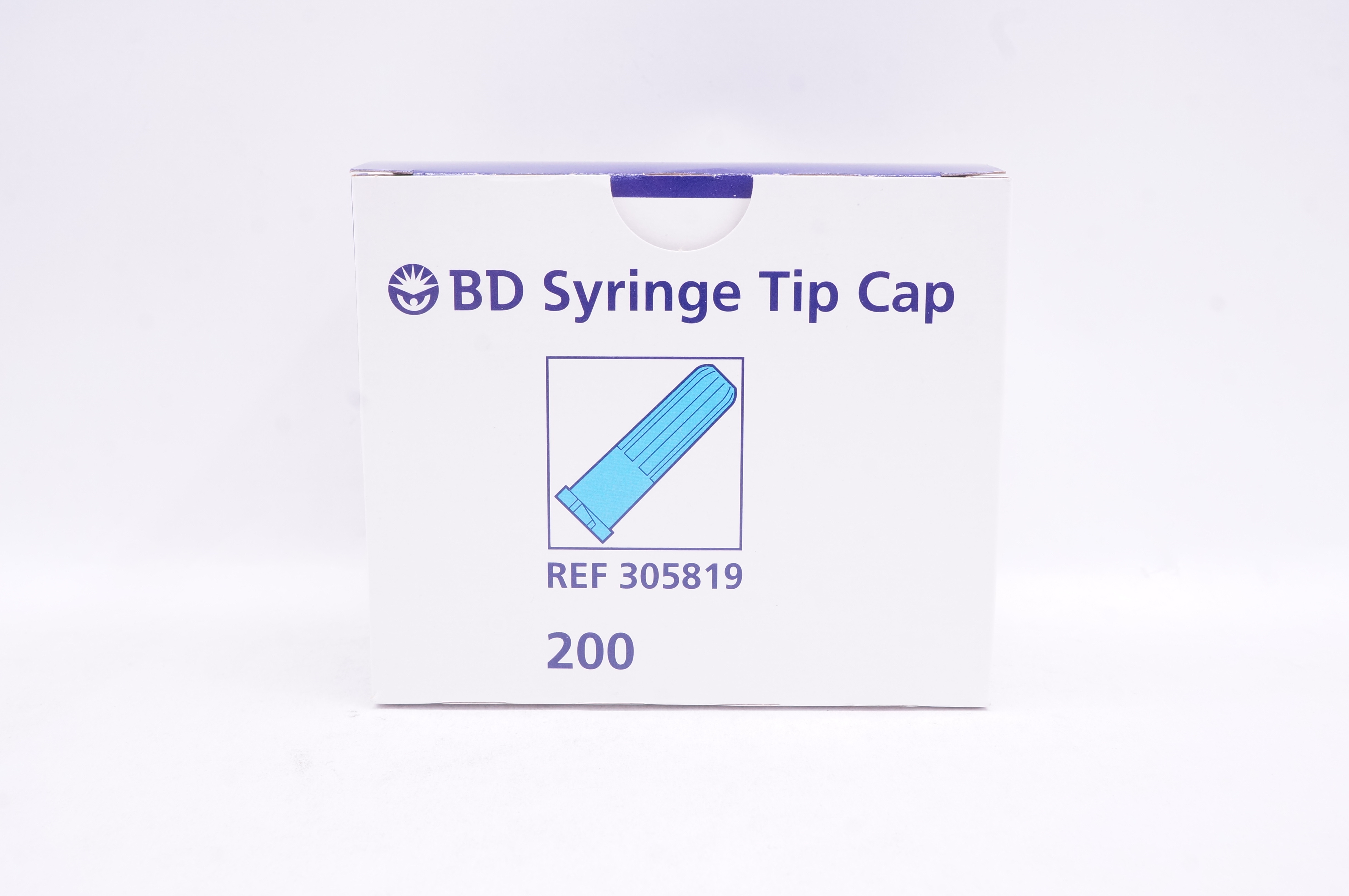 BD 305819 Syringe Tip Cap - Box of 200