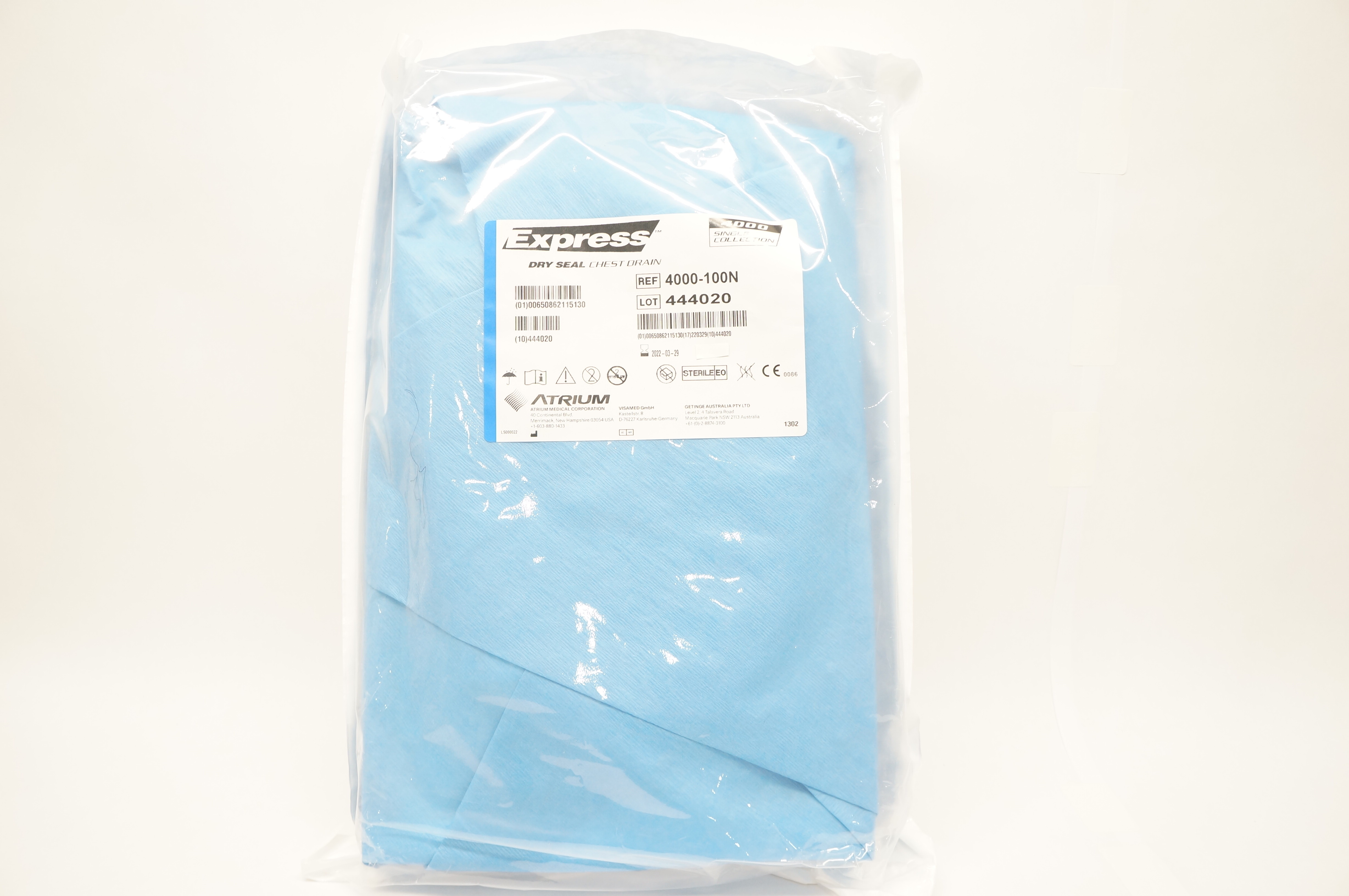 Atrium 4000-100N Express 4000 Single Collection Dry Seal Chest Drain (x)