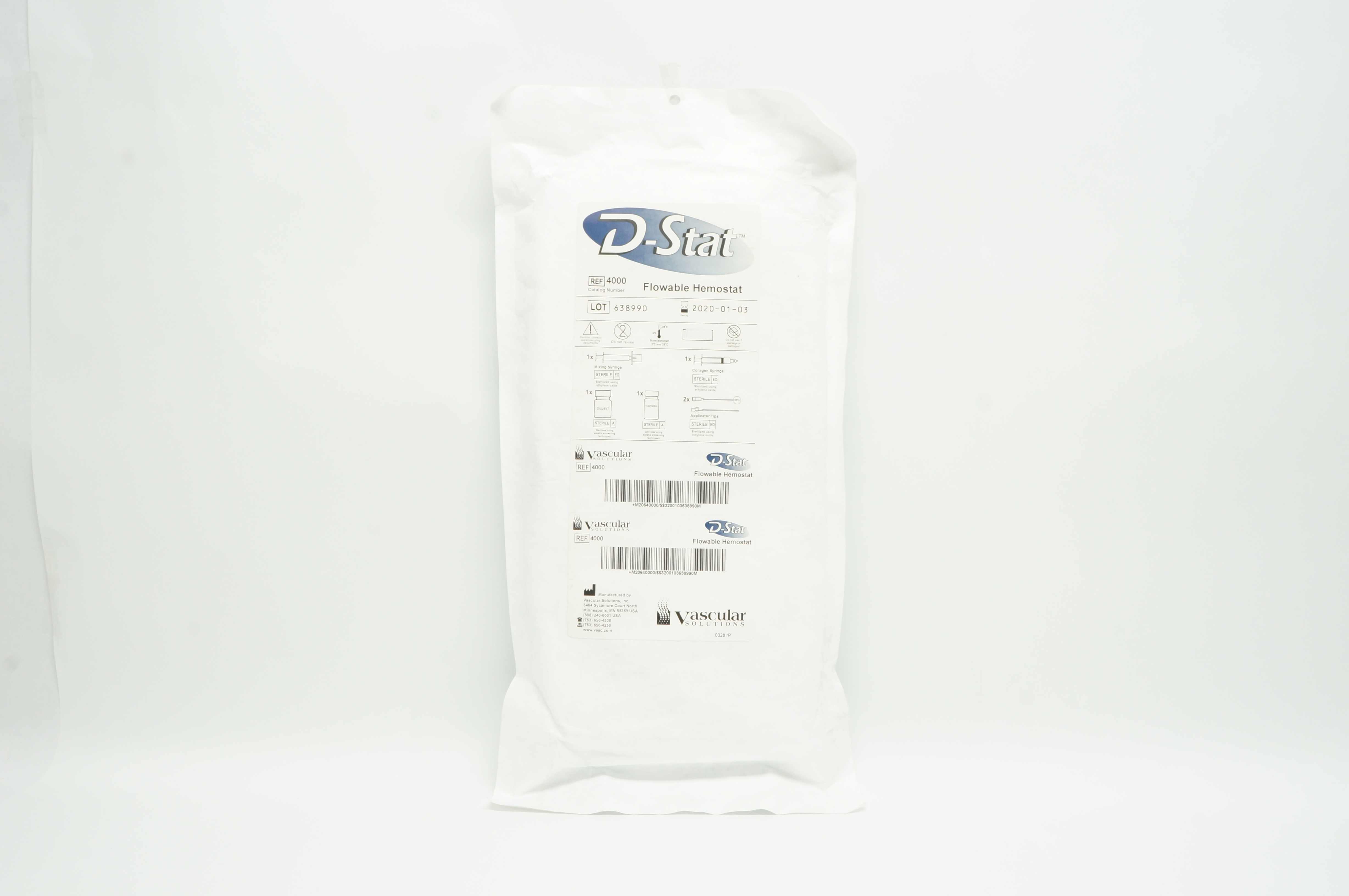 Vascular 4000 D-Stat Flowable Hemostat (x)