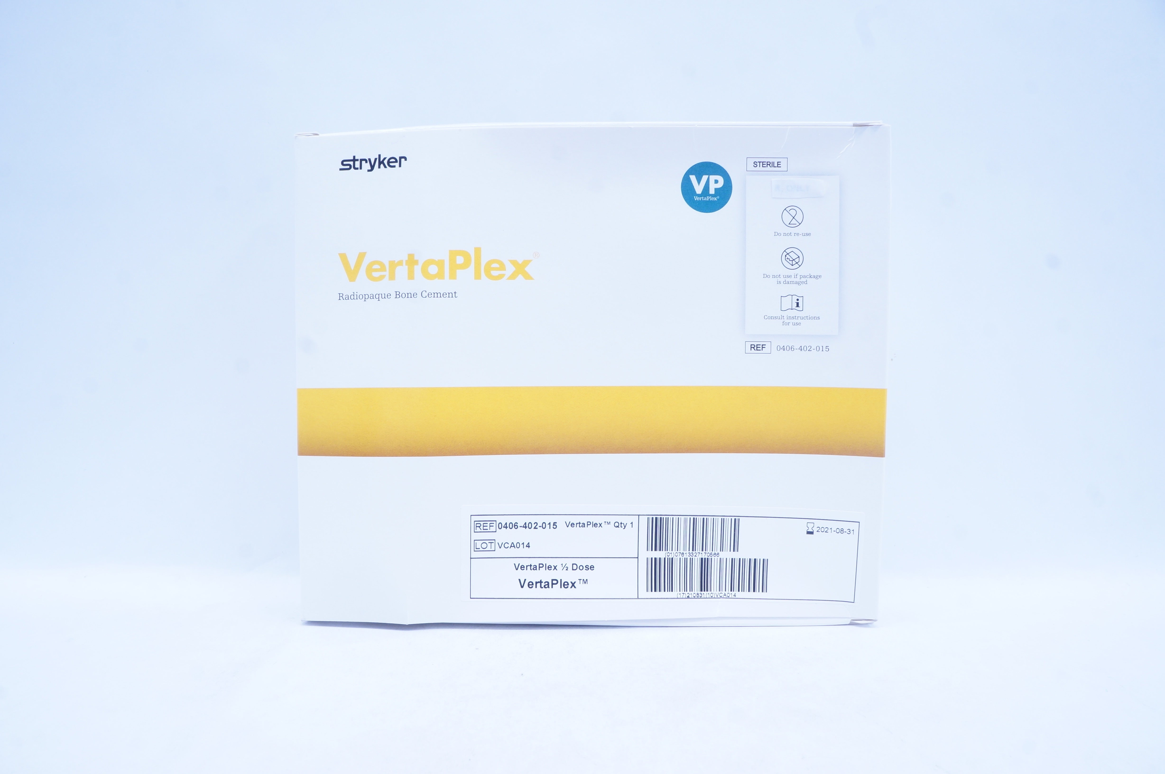 Stryker 0406-402-015 VentraPlex Radiopaque Bone Cement