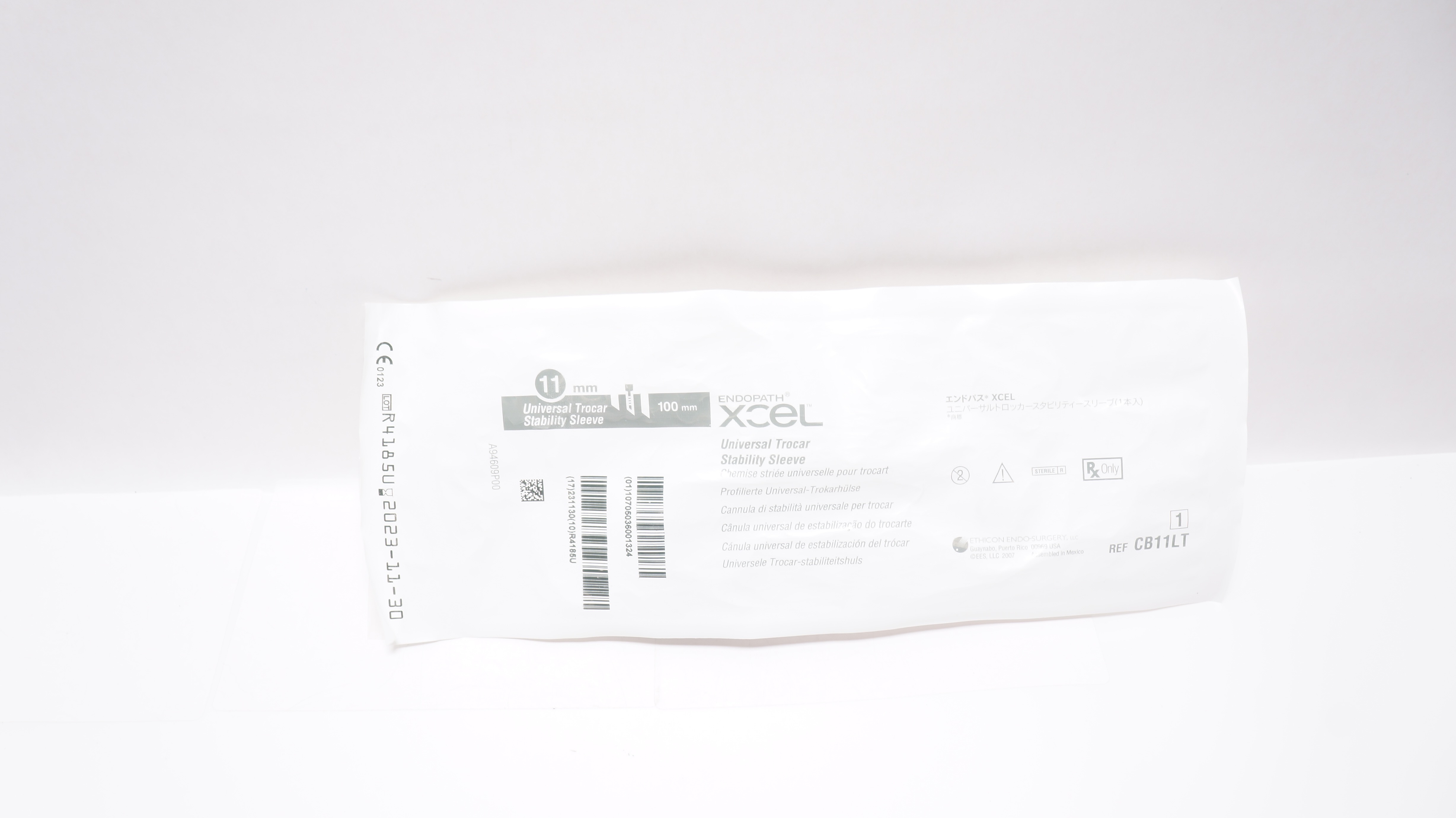 Ethicon CB11LT Endopath XCEL Universal Trocar Stability Sleeve 11mm x 100mm (x)