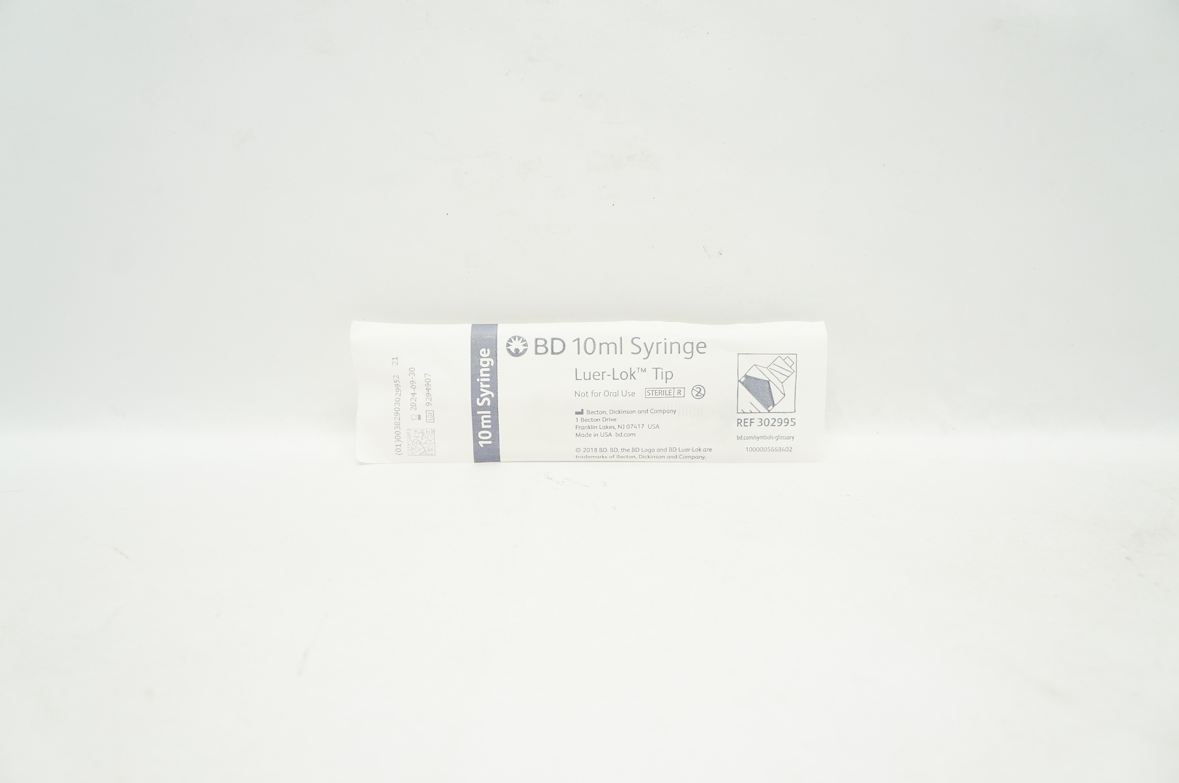 BD 302995 10 ml Syringe Luer-Lok Tip