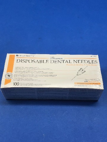 Henry Schein 900-1885 Disposable Dental Ndles 27 Gauge Long 1-/38inch~Box of 100
