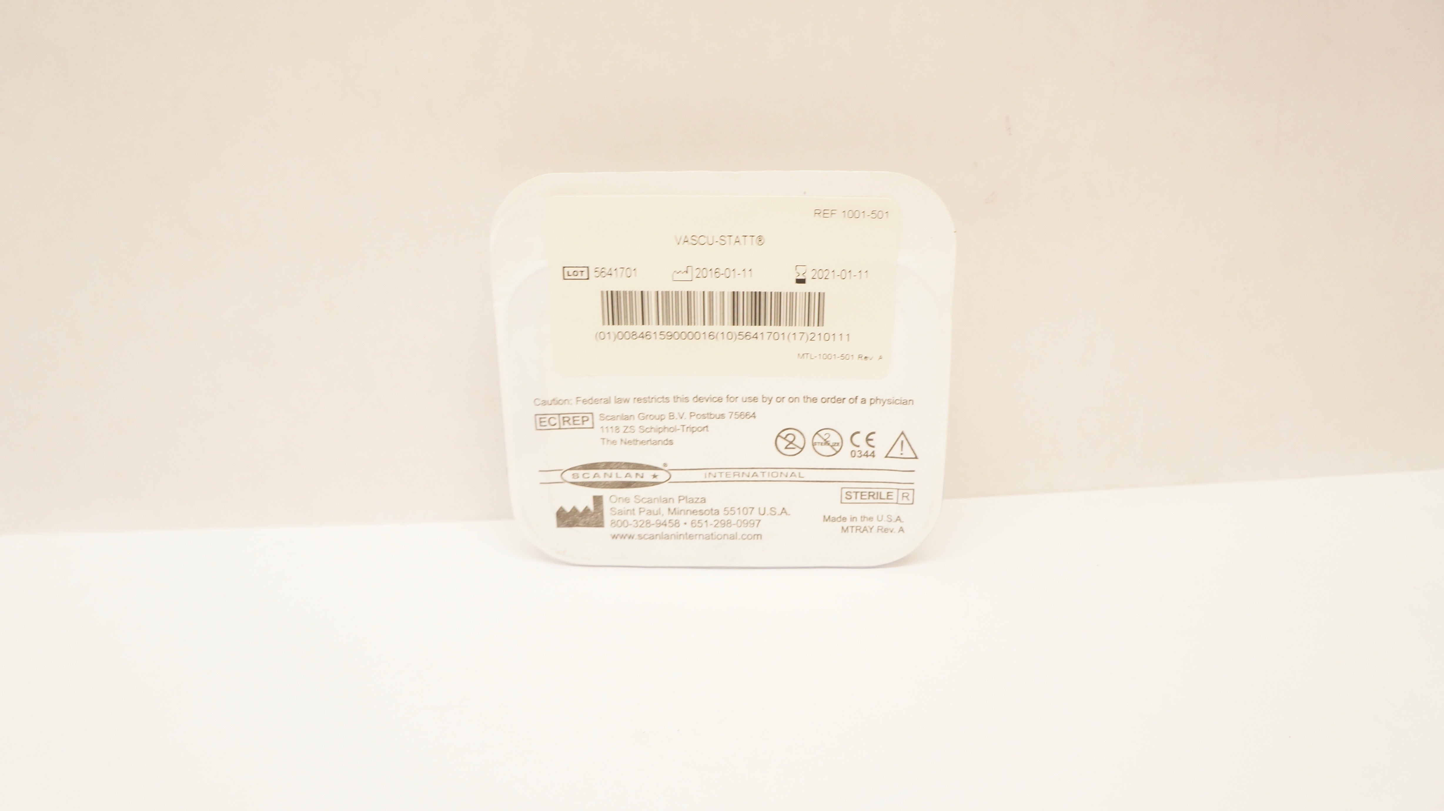 Scanlan 1001-501 Vascu-Statt Bulldog Clamping Pressure 45Degree Angled (x)