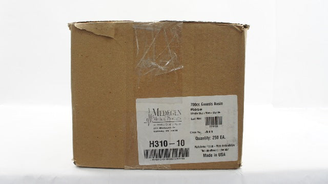 Medegen H310-10 Emesis Basin 700mL Rose - Case of 250