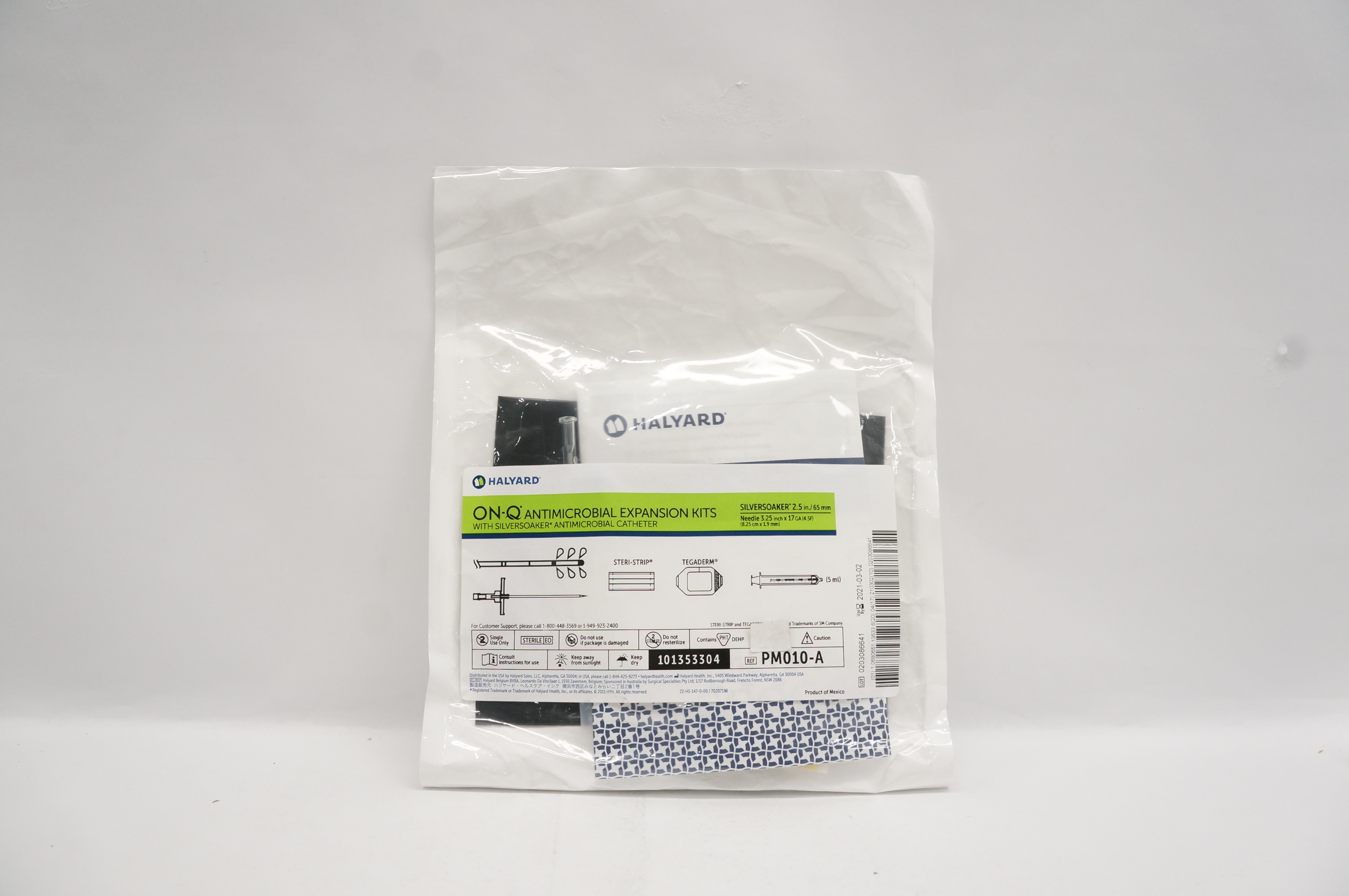 Halyard PM010-A On-Q Antimicrobial Expansion Kits 2.5inch (x)