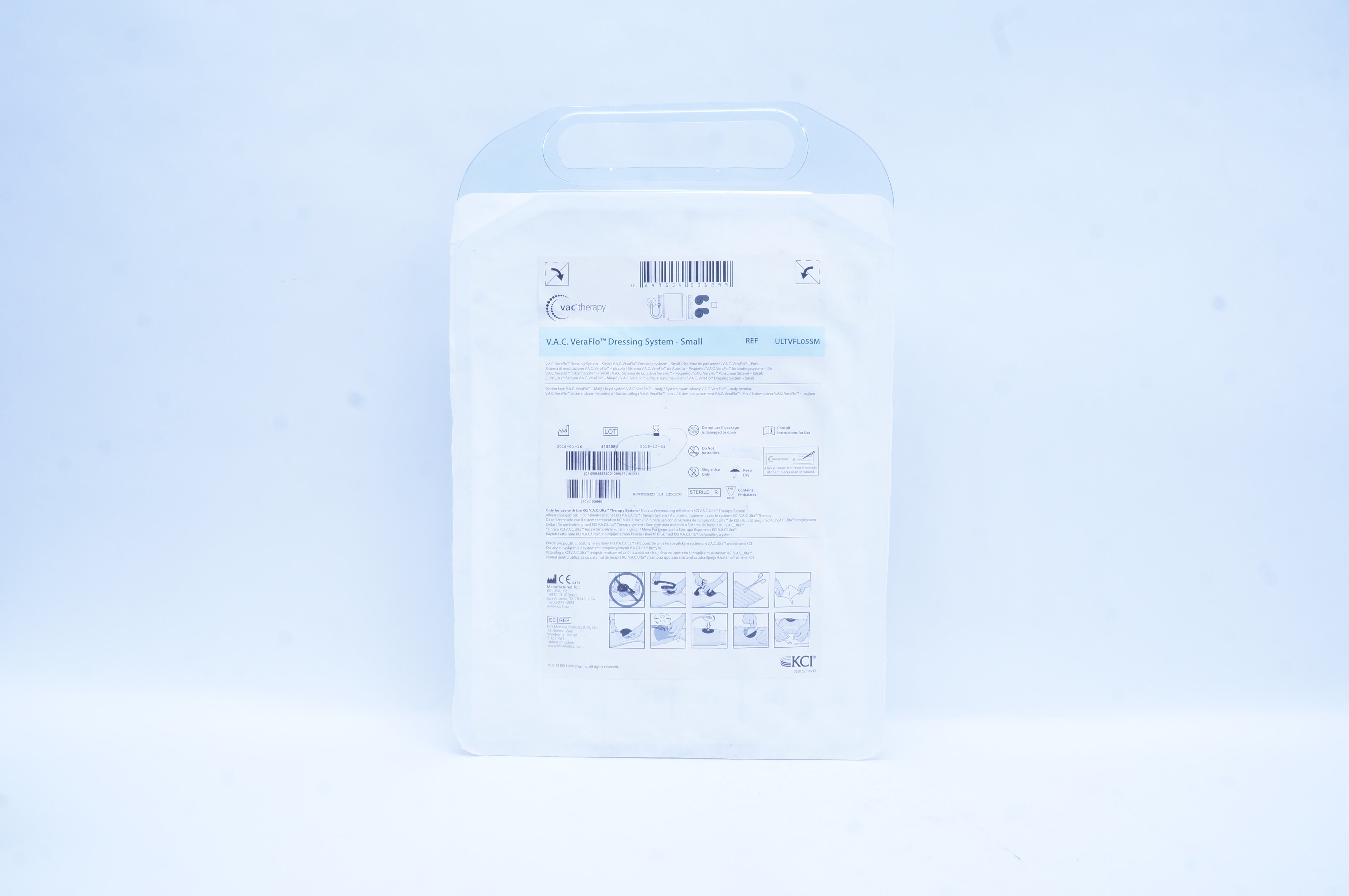 KCI ULTVFL05SM Acelity V.A.C. Veraflo Dressing System Small (x)