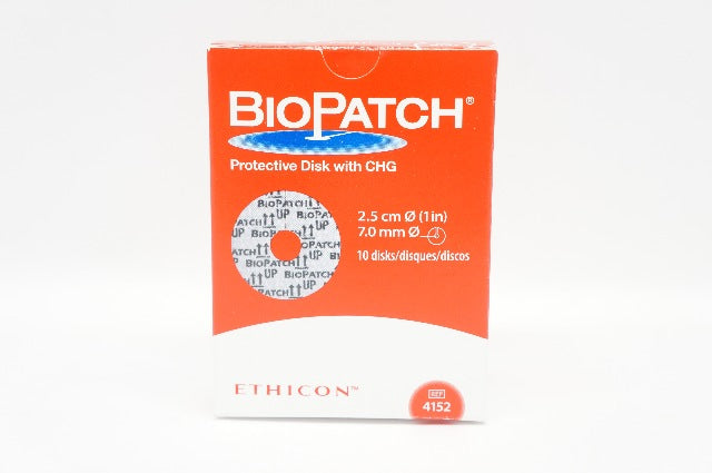 Ethicon 4152 BioPatch Protective Disk with GHG 1inch x 7.0mm (x) - Box of 8