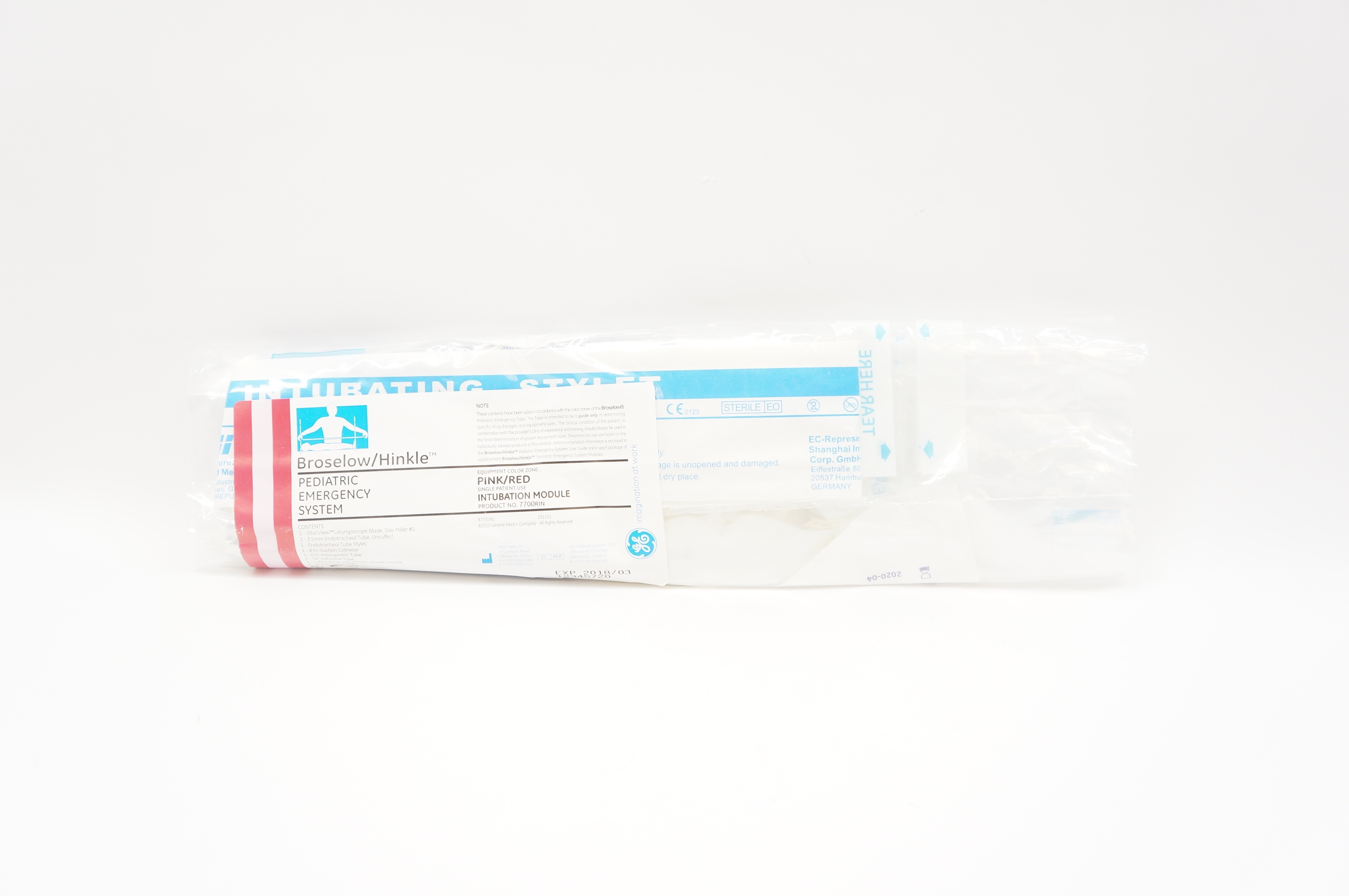 Vital Signs 7700RIN Pediatric Emergency System Pink/Red Intubation Module (x)