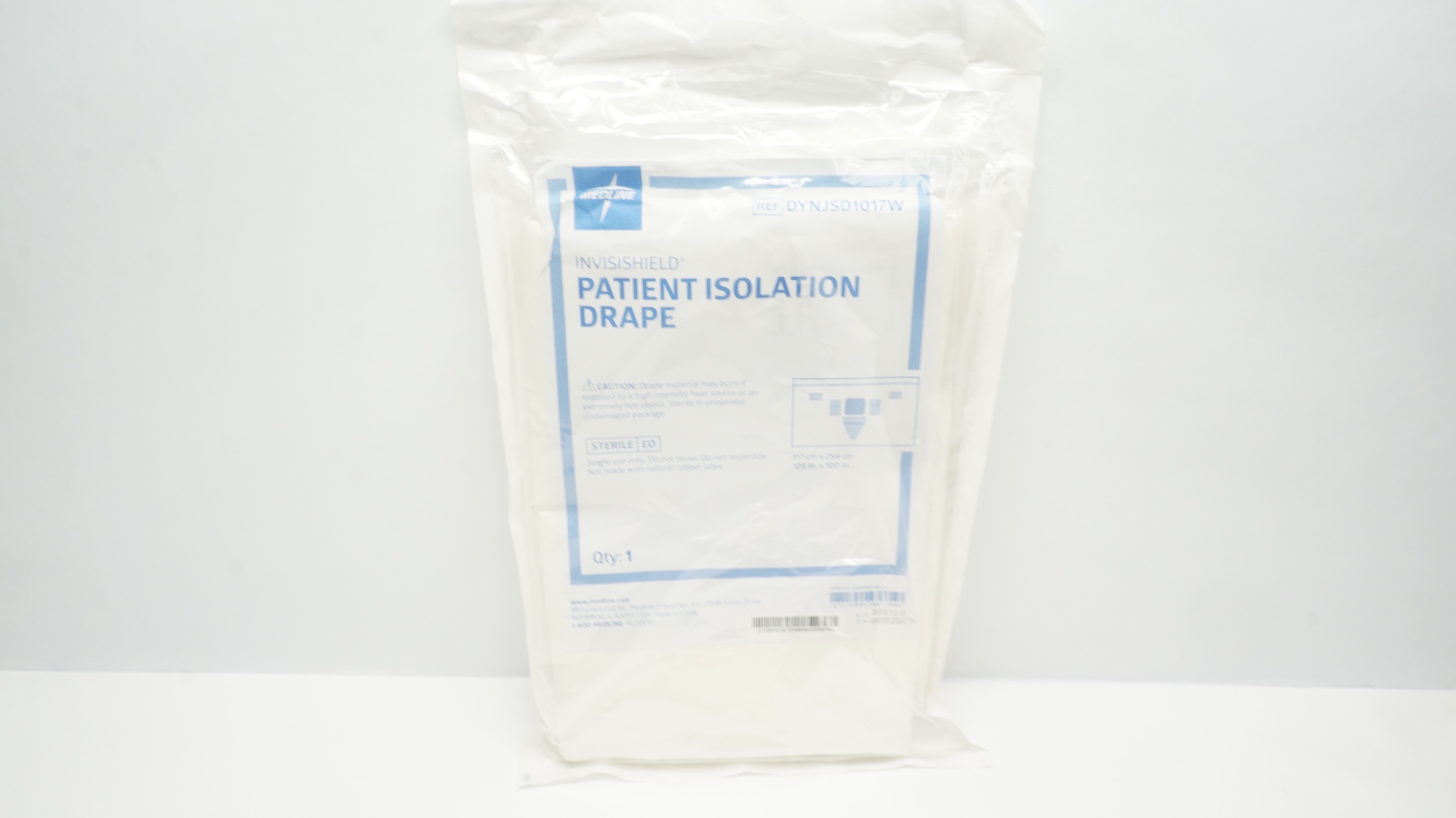 Medline DYNJSD1017W INVISISHIELD Patient Isolation Drape 125 x 100inch